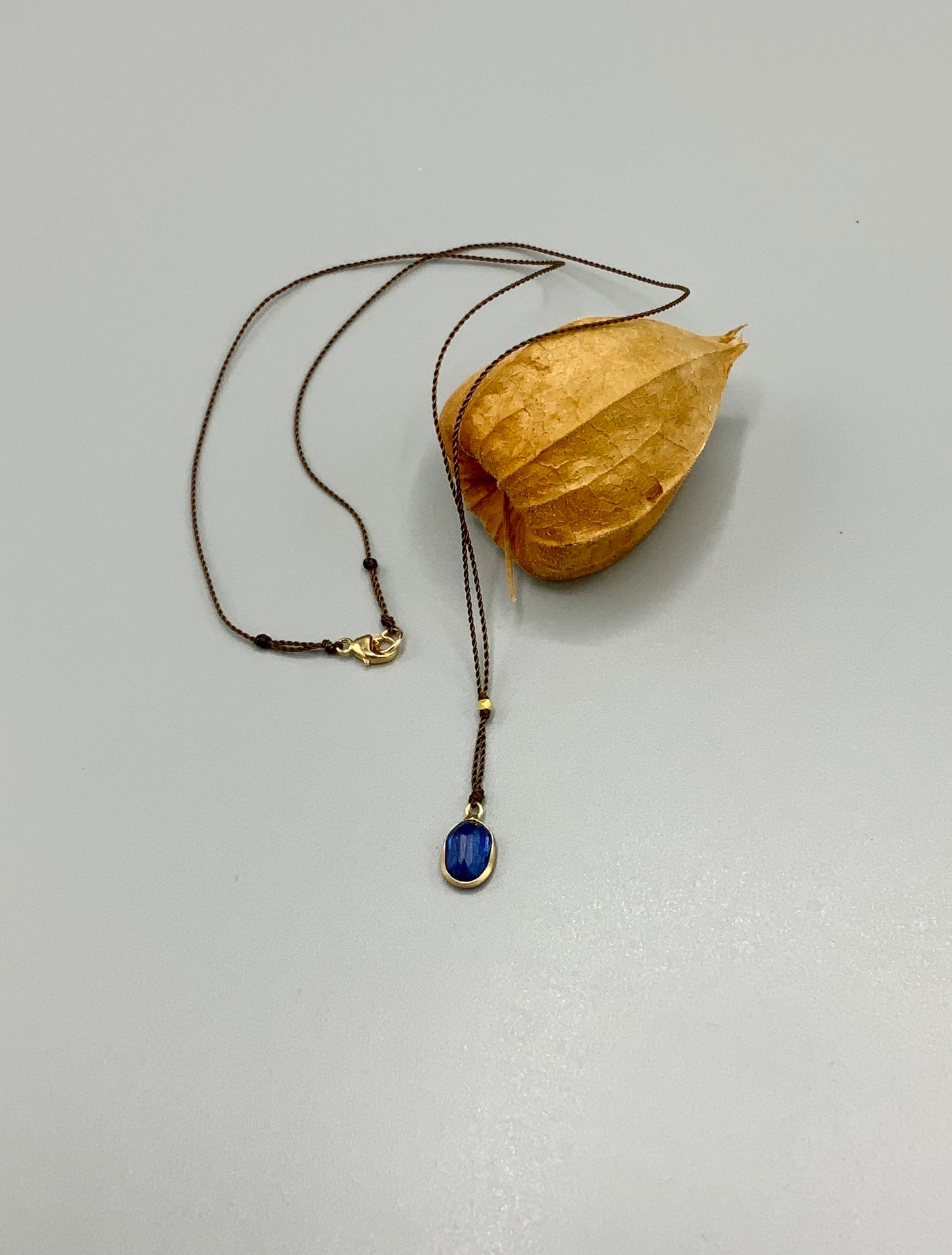 Margaret Solow Faceted Kyanite, 14K Bezel