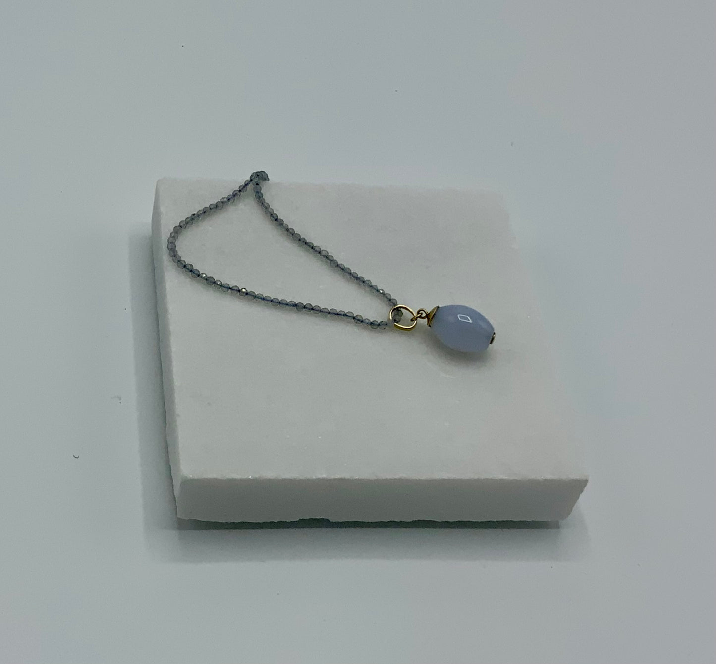 Rebecca Brenner Jewelry ~ Faceted Chalcedony Necklace