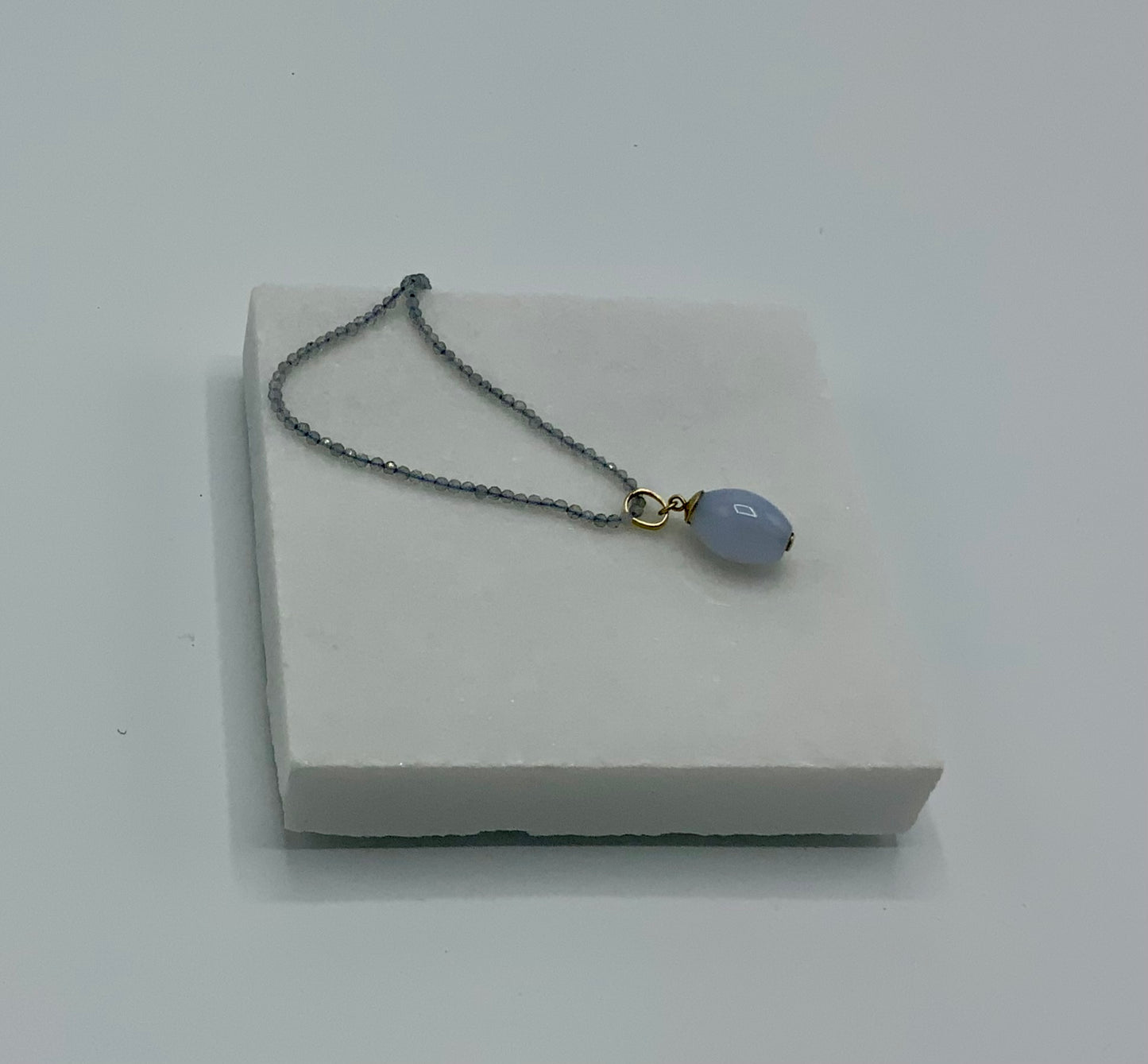 Rebecca Brenner Jewelry ~ Faceted Chalcedony Necklace