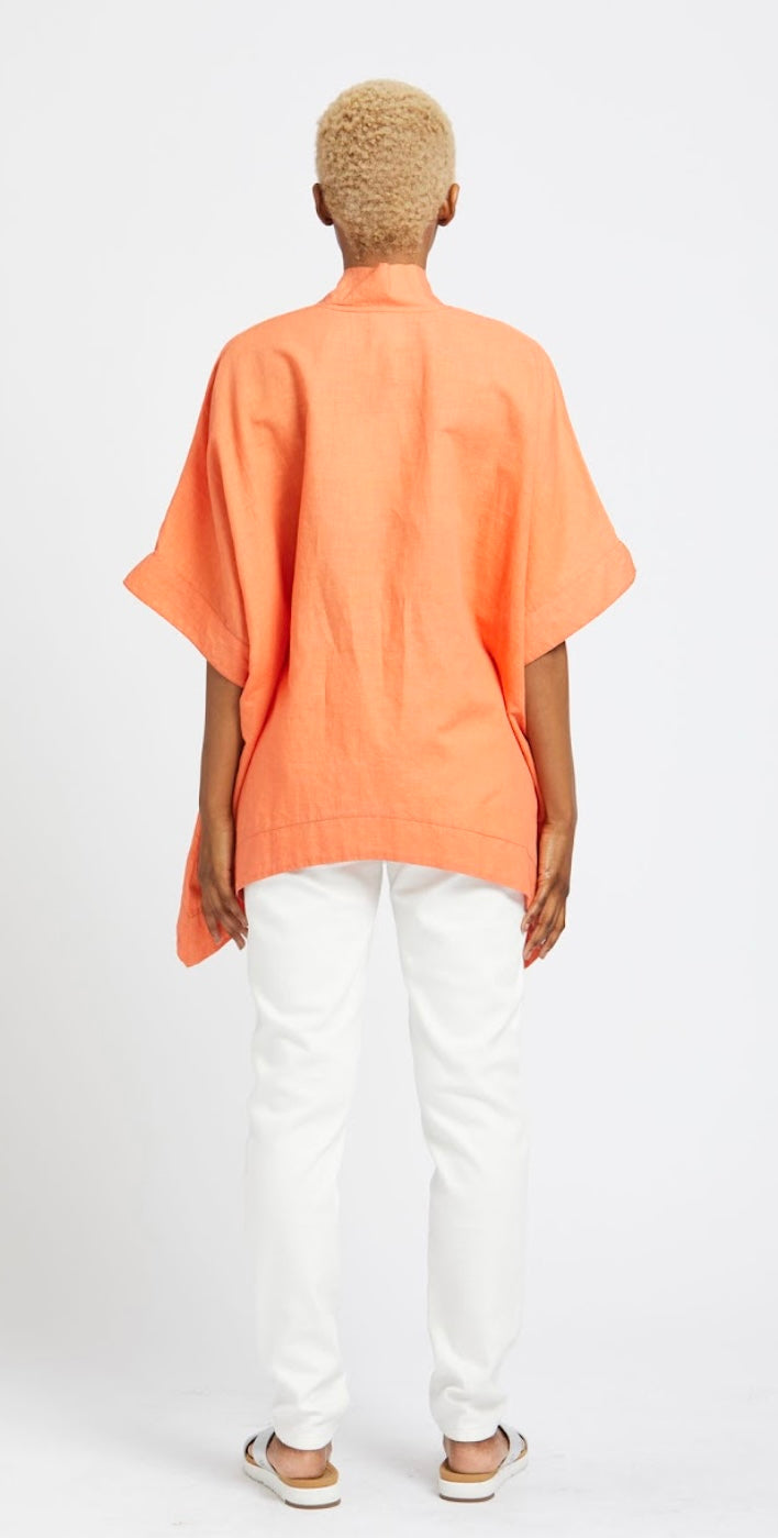 MSquare ~ Fleur Shirt - Vivid Orange