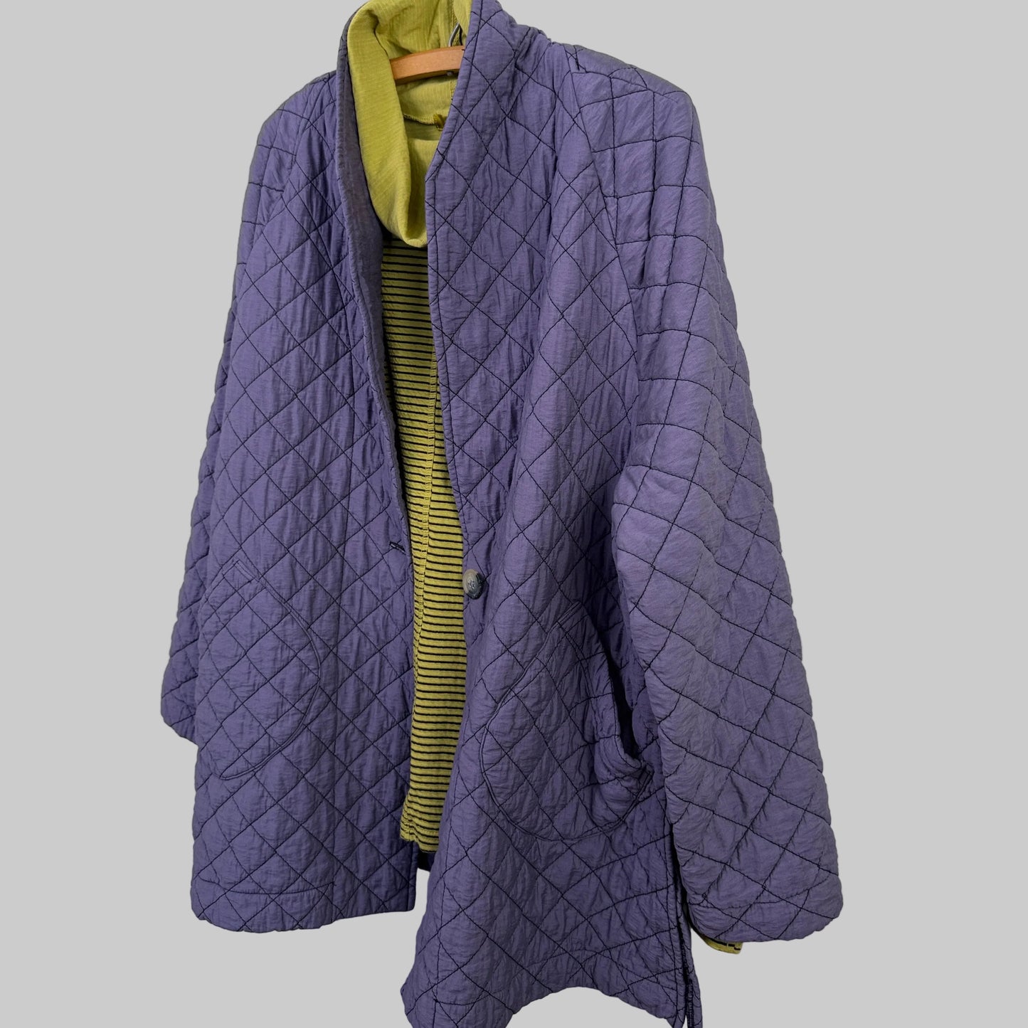 Cut Loose ~ Funnel Neck Pullover - Pea