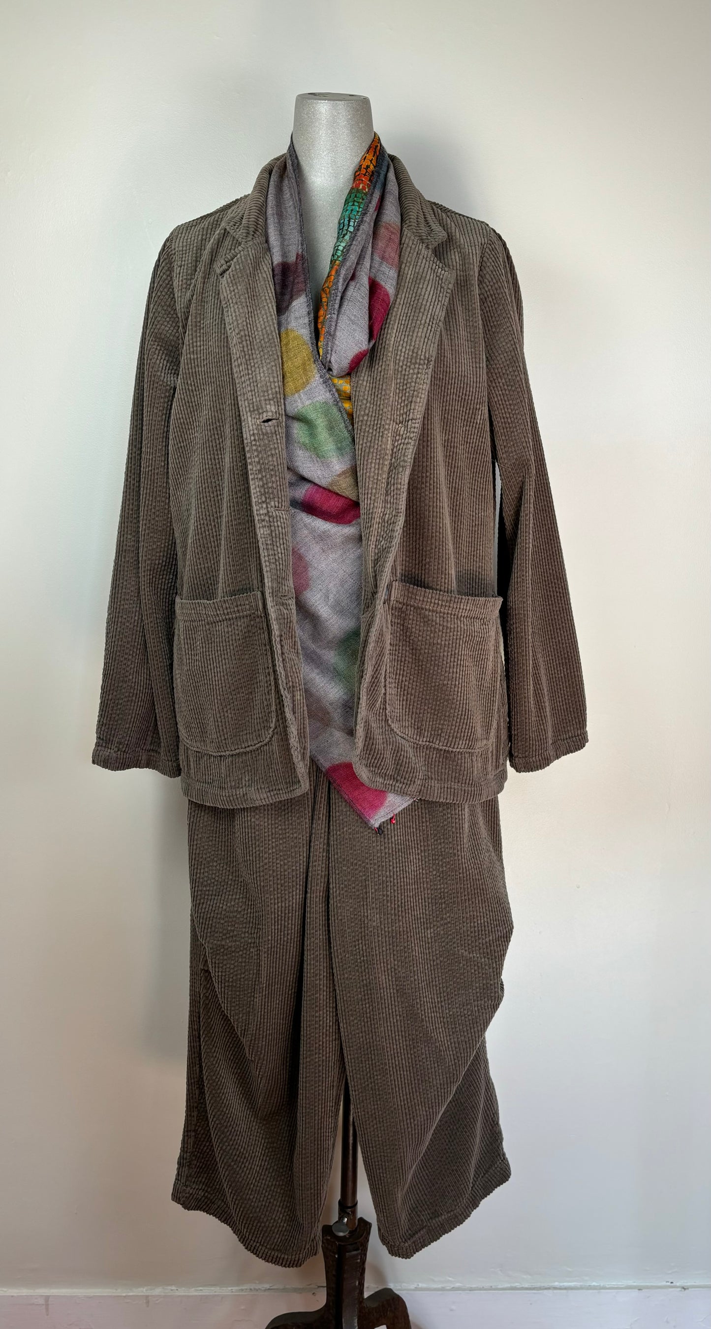 Cut Loose ~ Lux Cord Pocket Blazer - Saddle