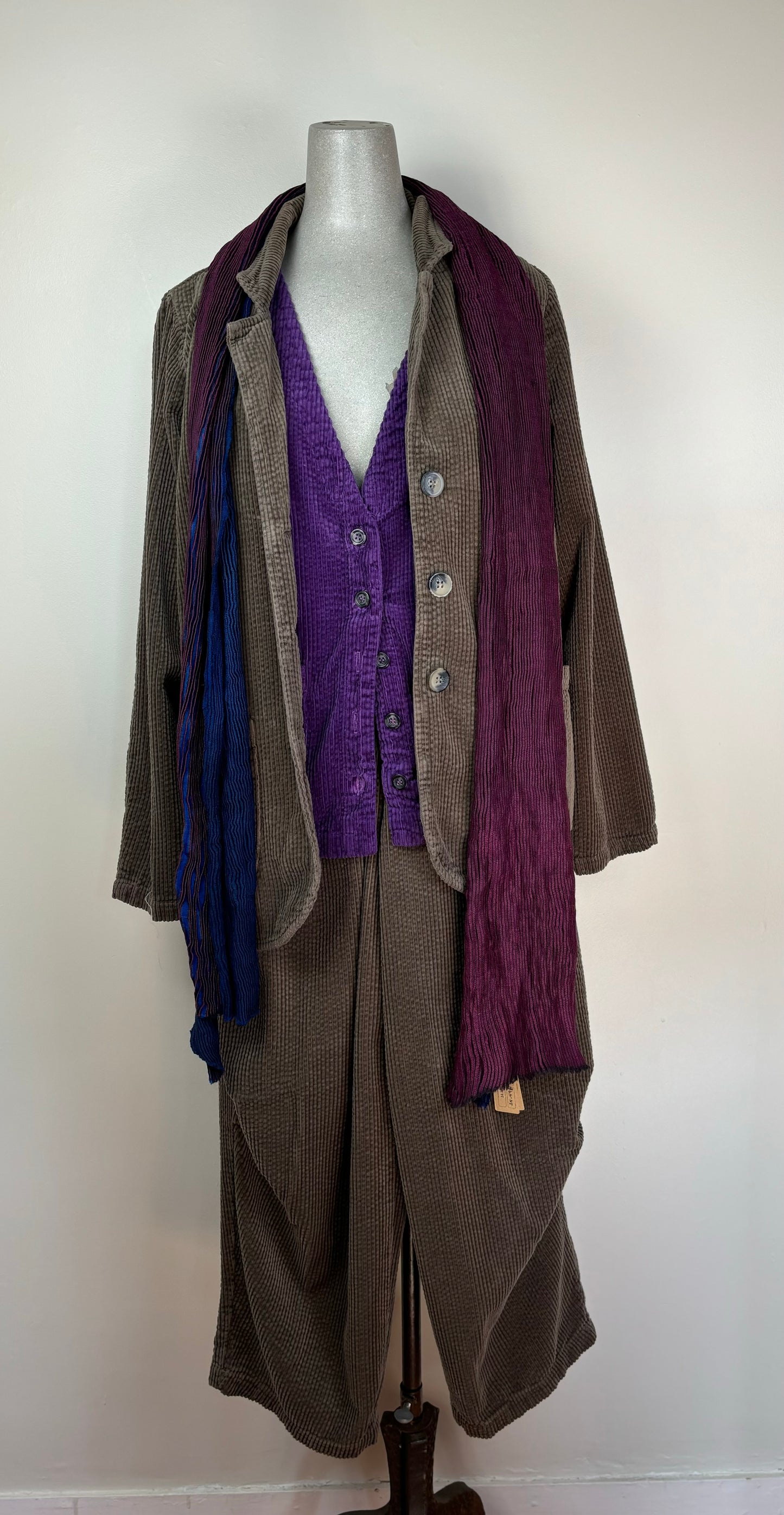 Cut Loose ~ Lux Cord Vest - Mulberry