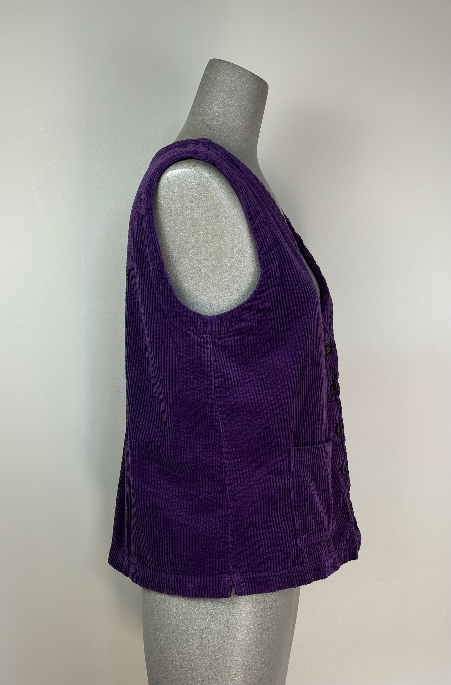 Cut Loose ~ Lux Cord Vest - Mulberry