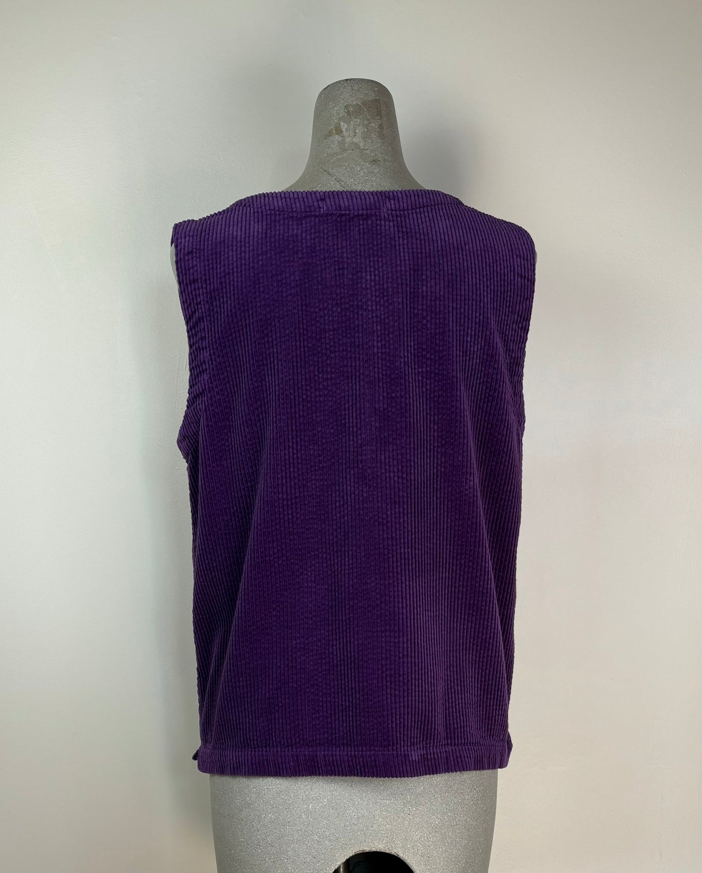 Cut Loose ~ Lux Cord Vest - Mulberry