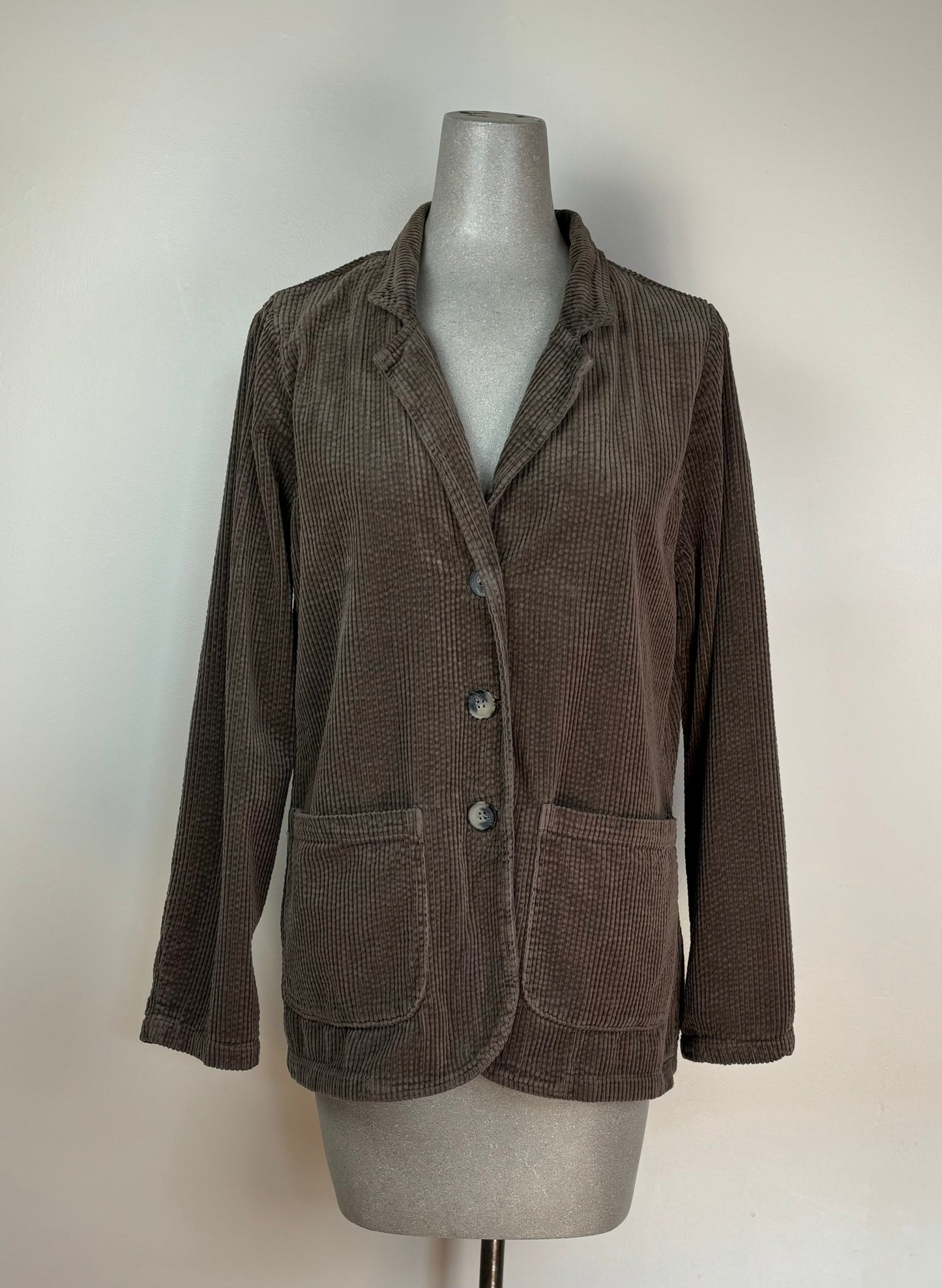 Cut Loose ~ Lux Cord Pocket Blazer - Saddle