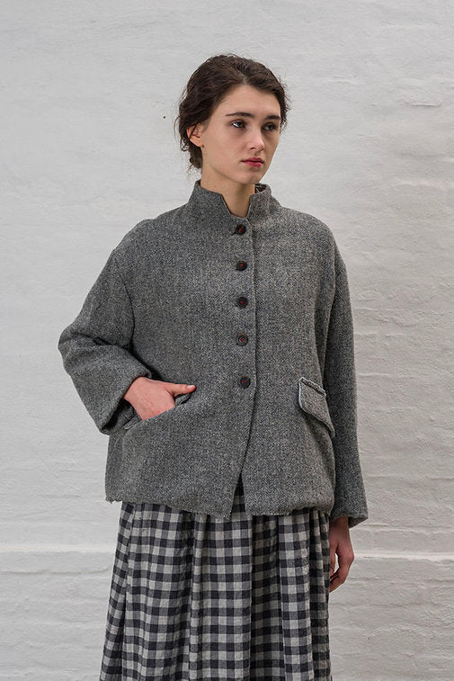 H+ Hannoh Wessel  ~  Jacket Vestia - Grey Herringbone