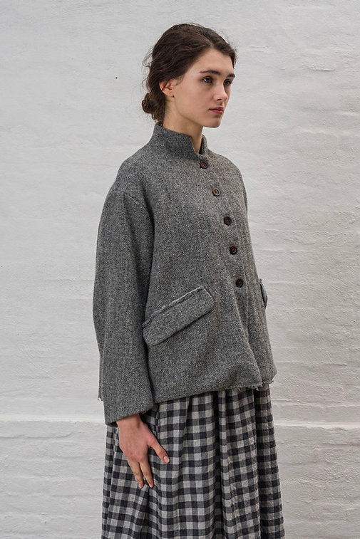 H+ Hannoh Wessel ~ Jacket Vestia - Grey Herringbone
