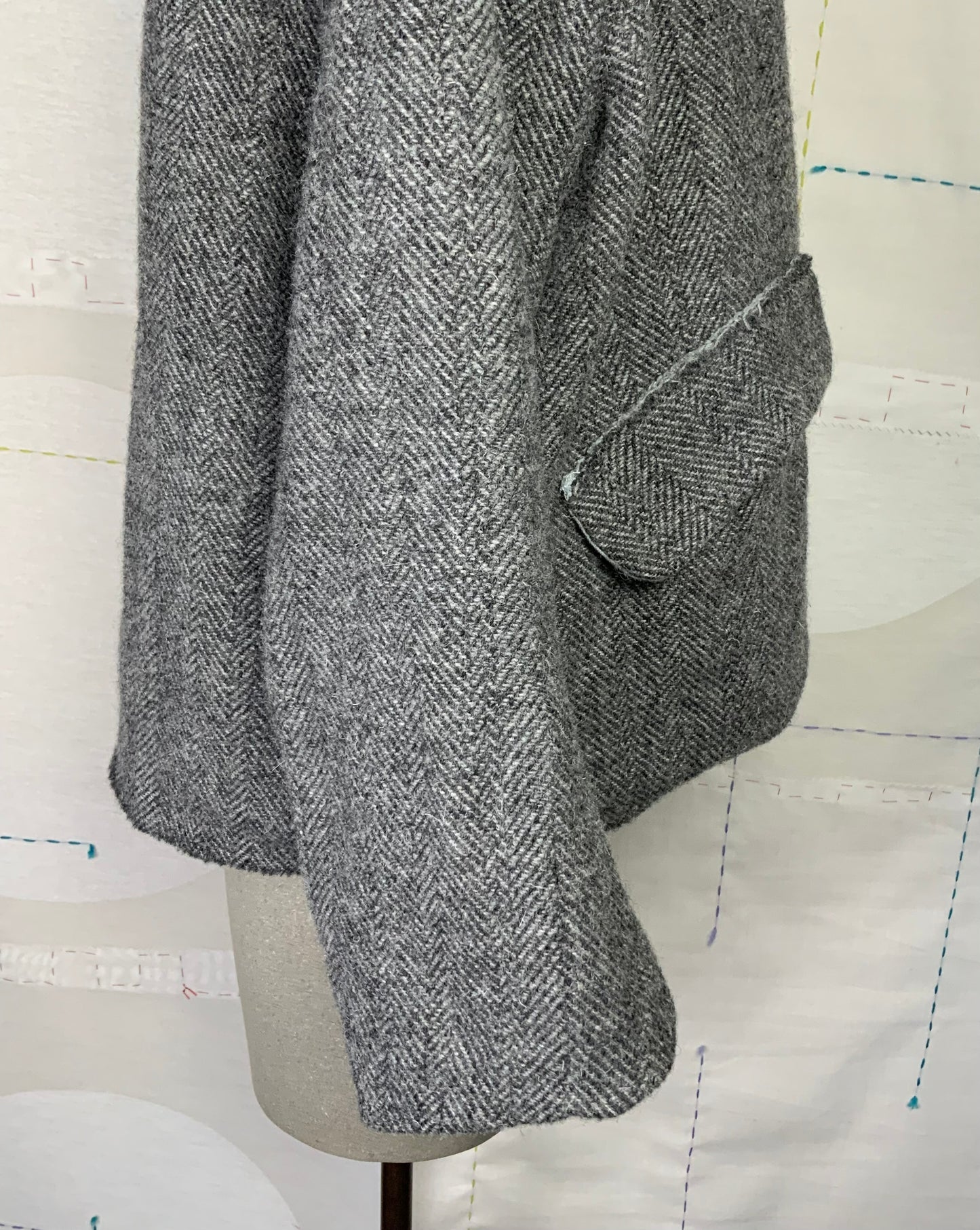 H+ Hannoh Wessel  ~  Jacket Vestia - Grey Herringbone