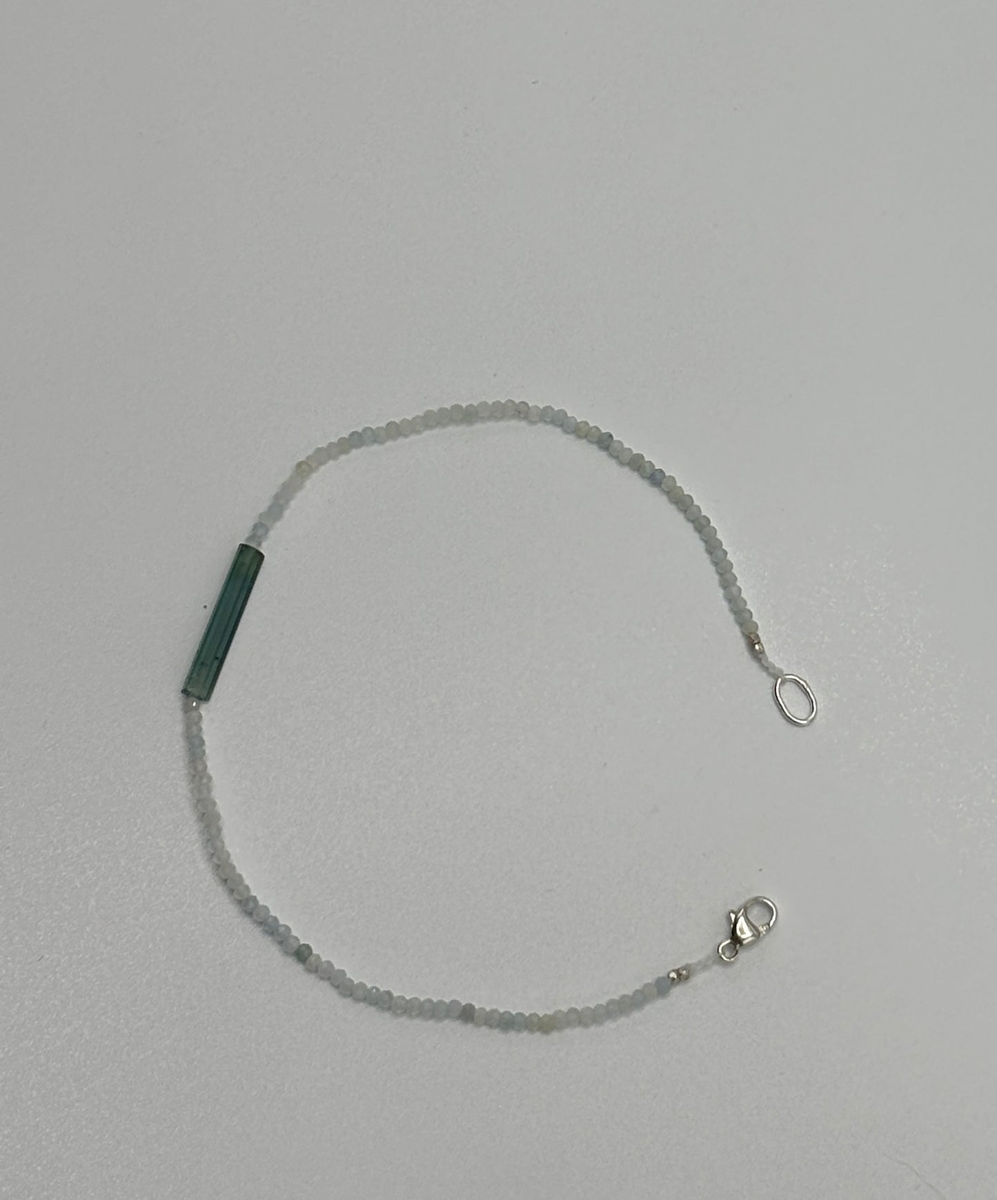 Margaret Solow  ~  Aquamarine & Green Tourmaline Bracelet