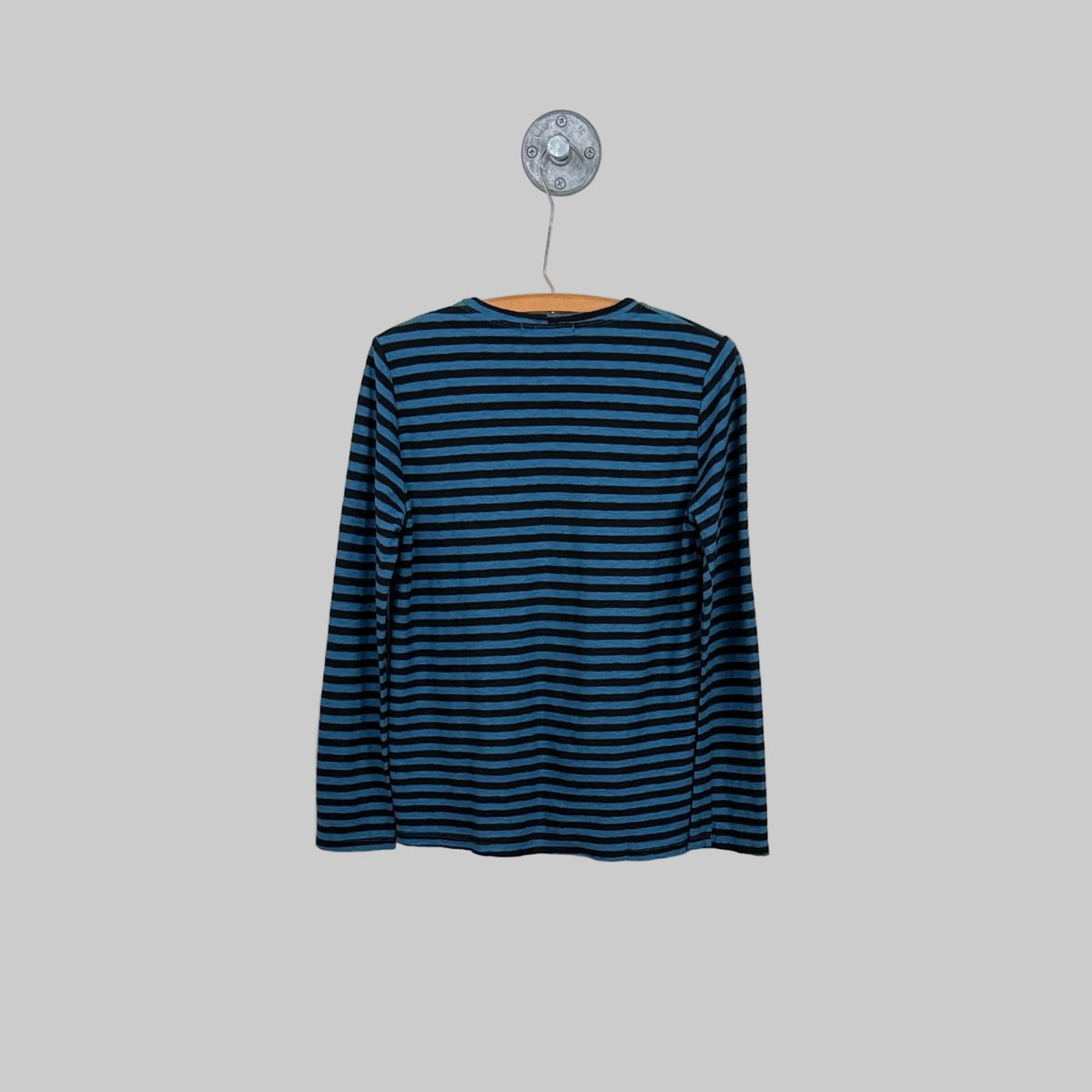 Cut Loose ~ Long Sleeve Easy Tee - Black/Peacock