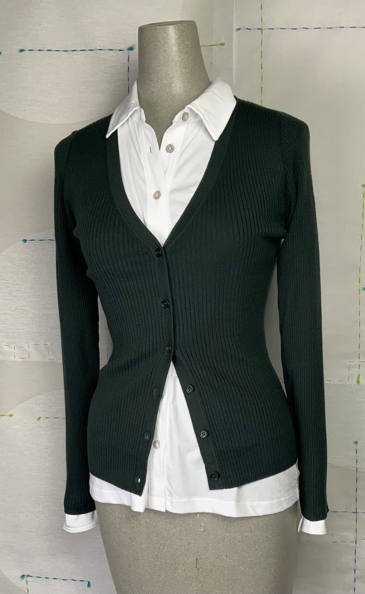 Lilla P. ~ Ribbed Cardigan - Loden