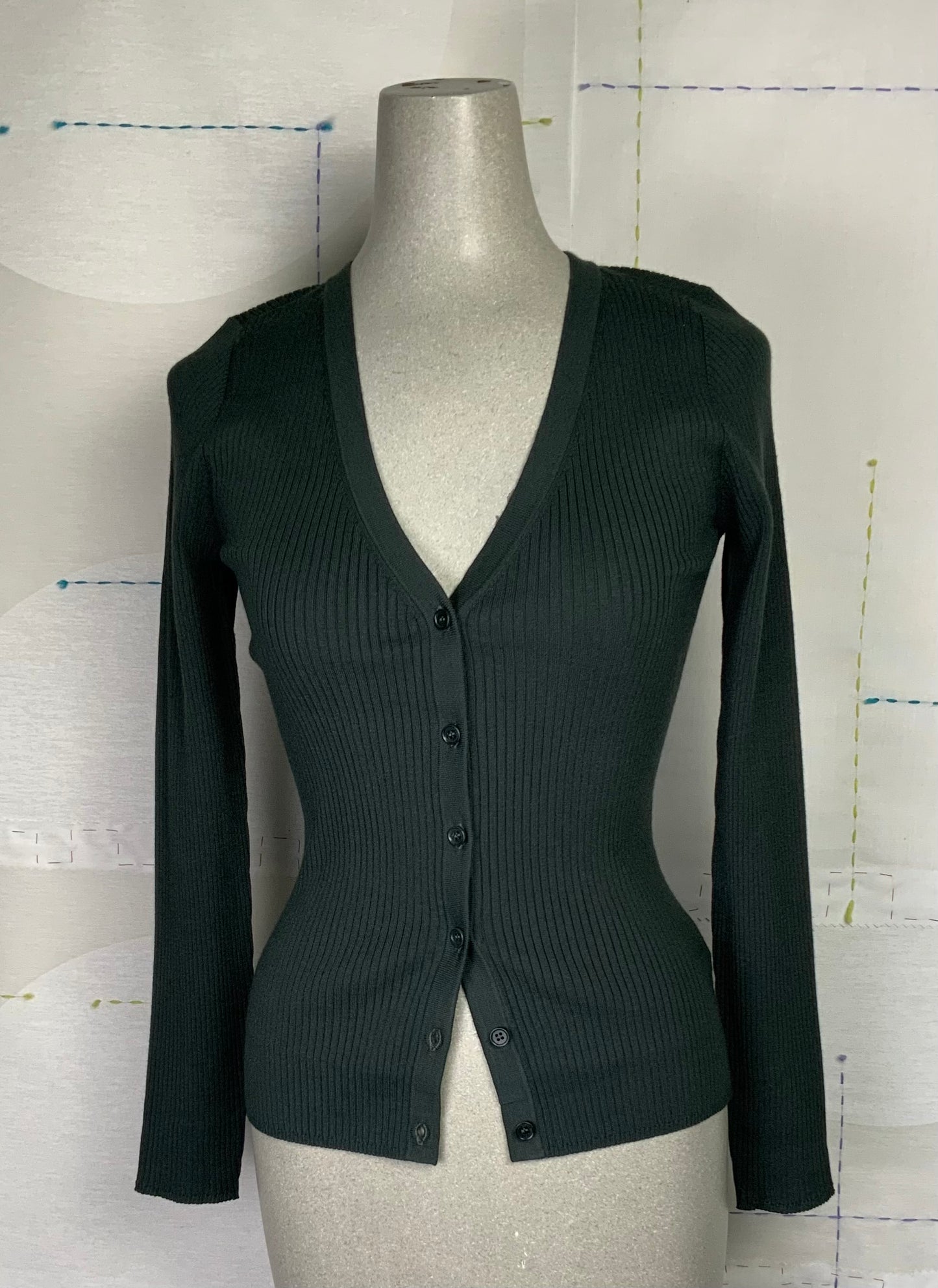 Lilla P. ~ Ribbed Cardigan - Loden