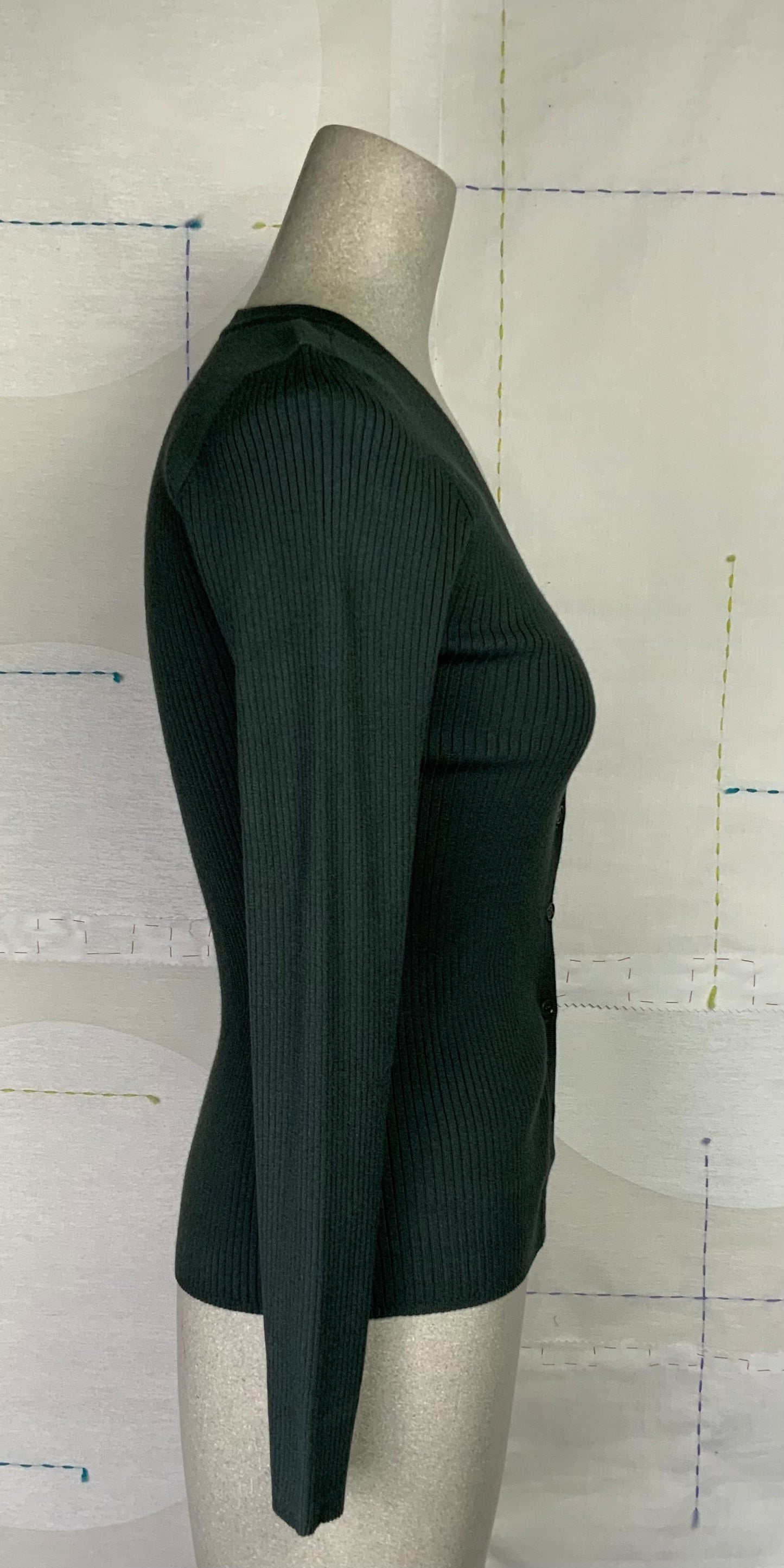 Lilla P. ~ Ribbed Cardigan - Loden