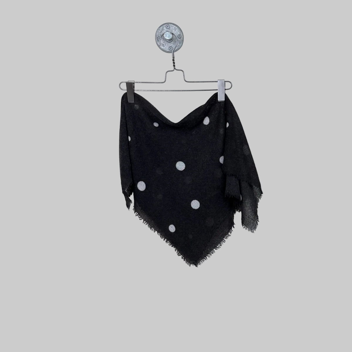 Apuntob ~ Cashmere Stole - Black Dot