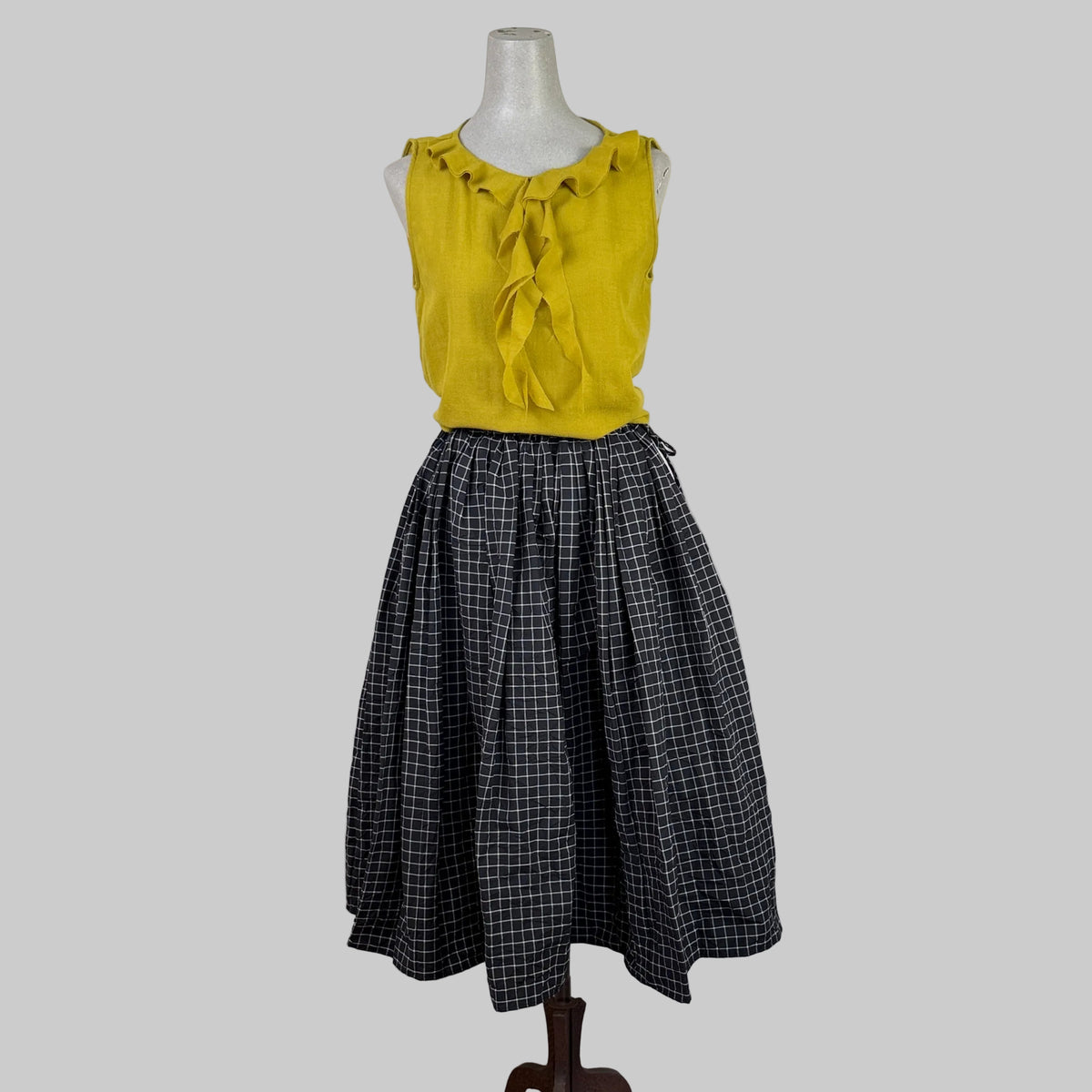 Apuntob ~ Gathered Waist Skirt - Black