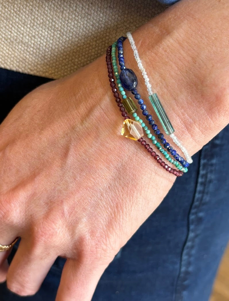 Margaret Solow ~ Lapis & Sapphire Bracelet