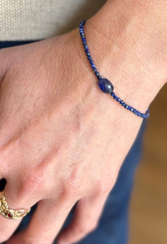Margaret Solow ~ Lapis & Sapphire Bracelet