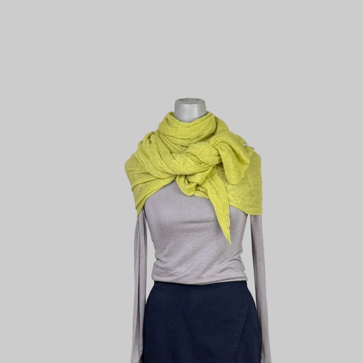 Pin 1876 ~ Cashmere Diamond Scarf - Lime