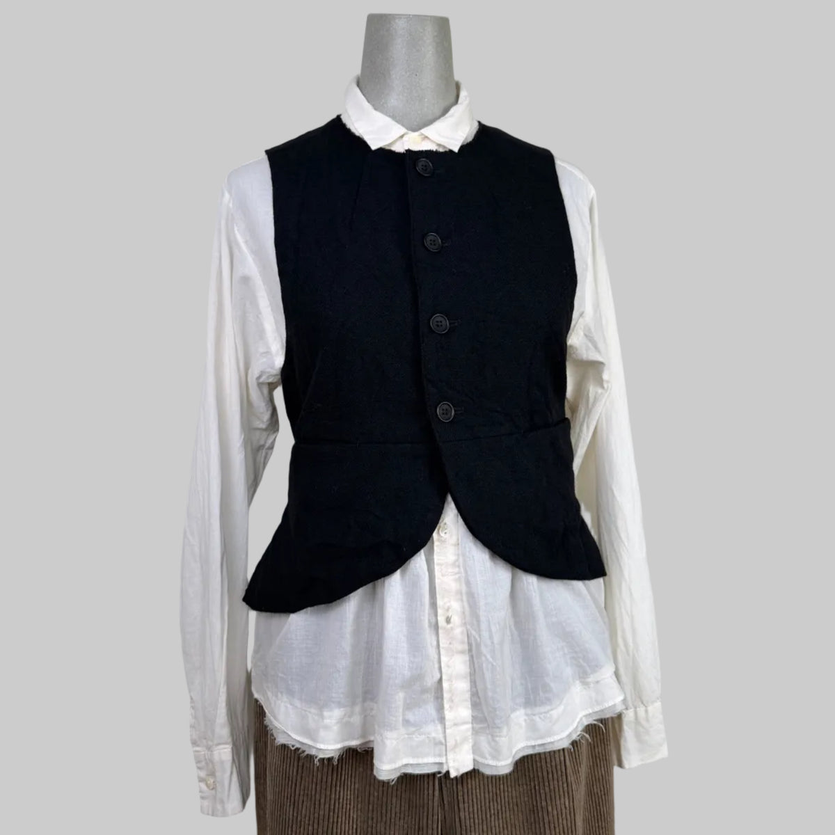 Pas de Calais ~ Cotton Lawn Front Panel Shirt -