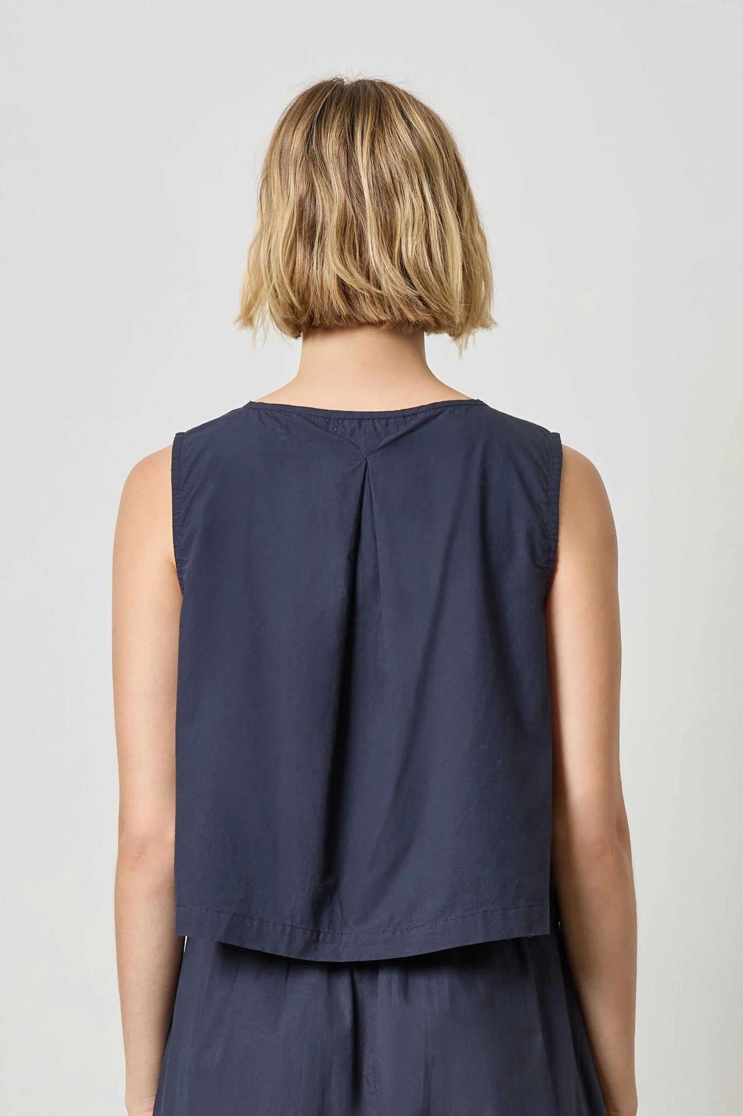 Lilla P. ~ Hidden Placket Top - Navy
