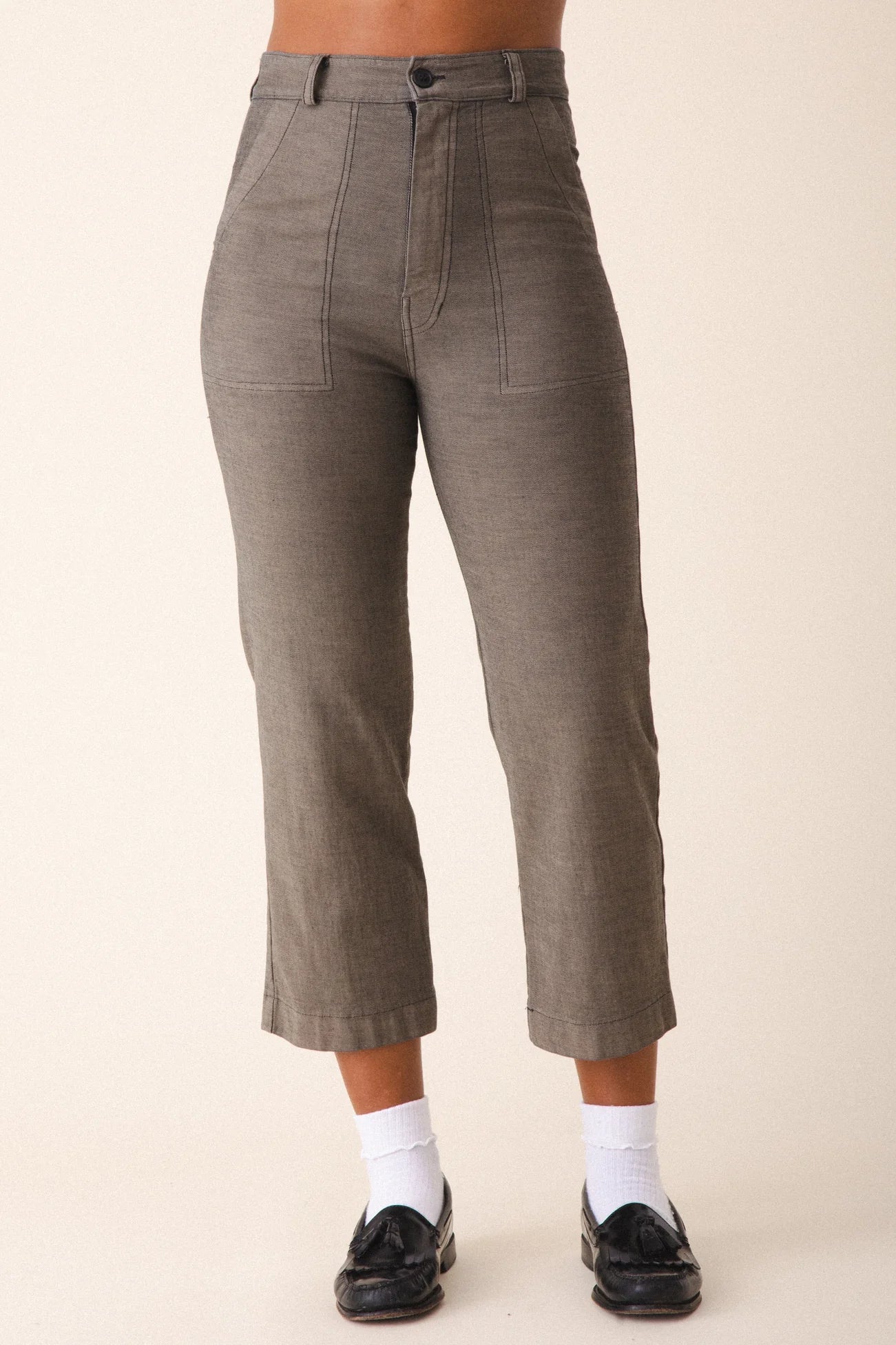 Prairie Underground ~ Denim Boiler Pant - Khaki