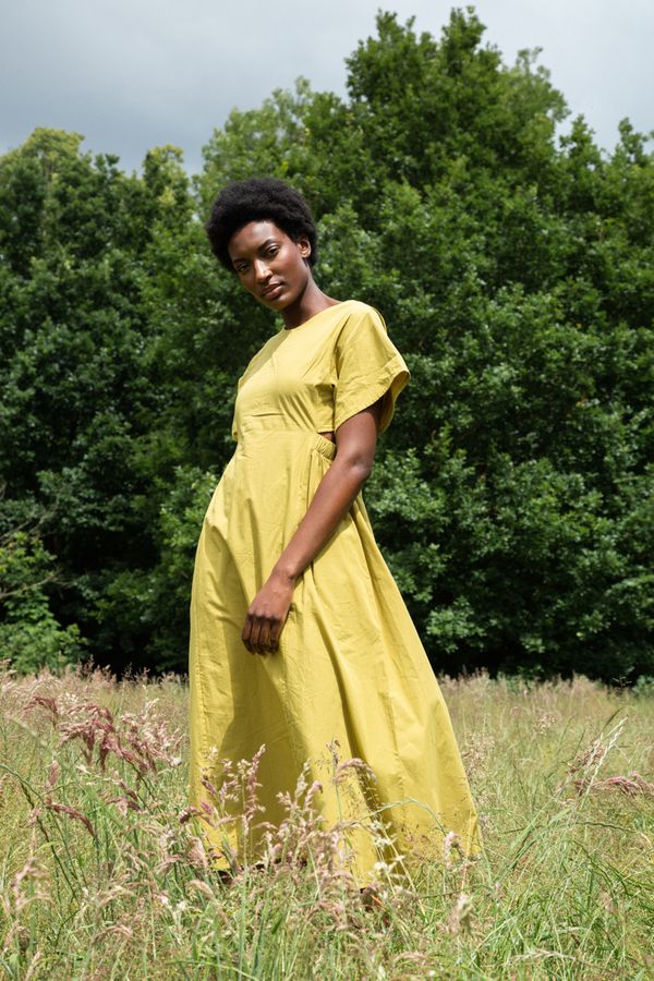 Beaumont Organic ~ Nathalia Organic Cotton Dress - Bright Olive