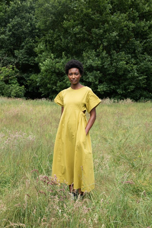 Beaumont Organic ~ Nathalia Organic Cotton Dress - Bright Olive