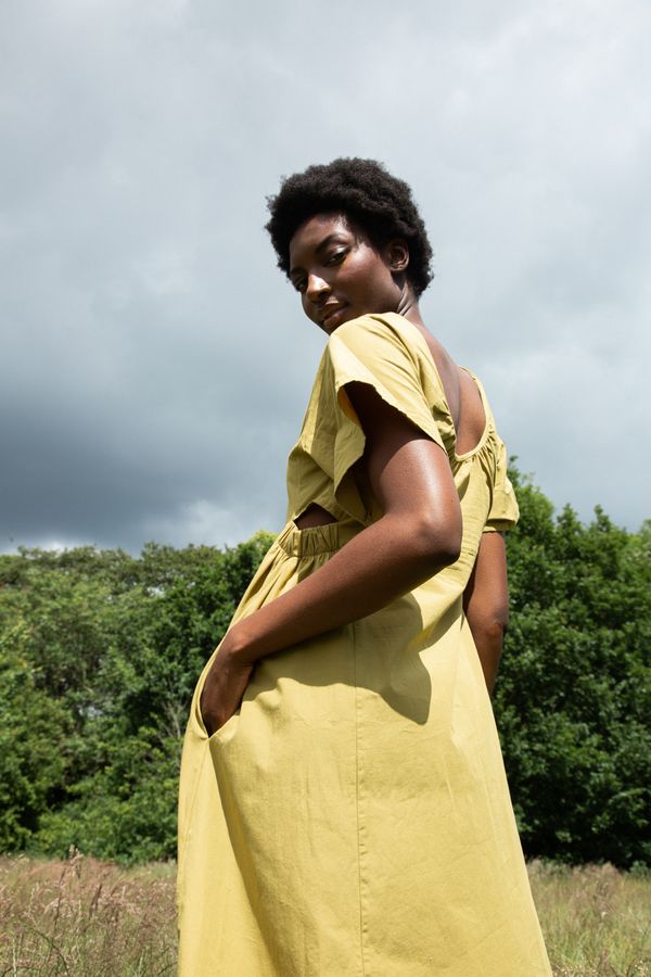 Beaumont Organic ~ Nathalia Organic Cotton Dress - Bright Olive