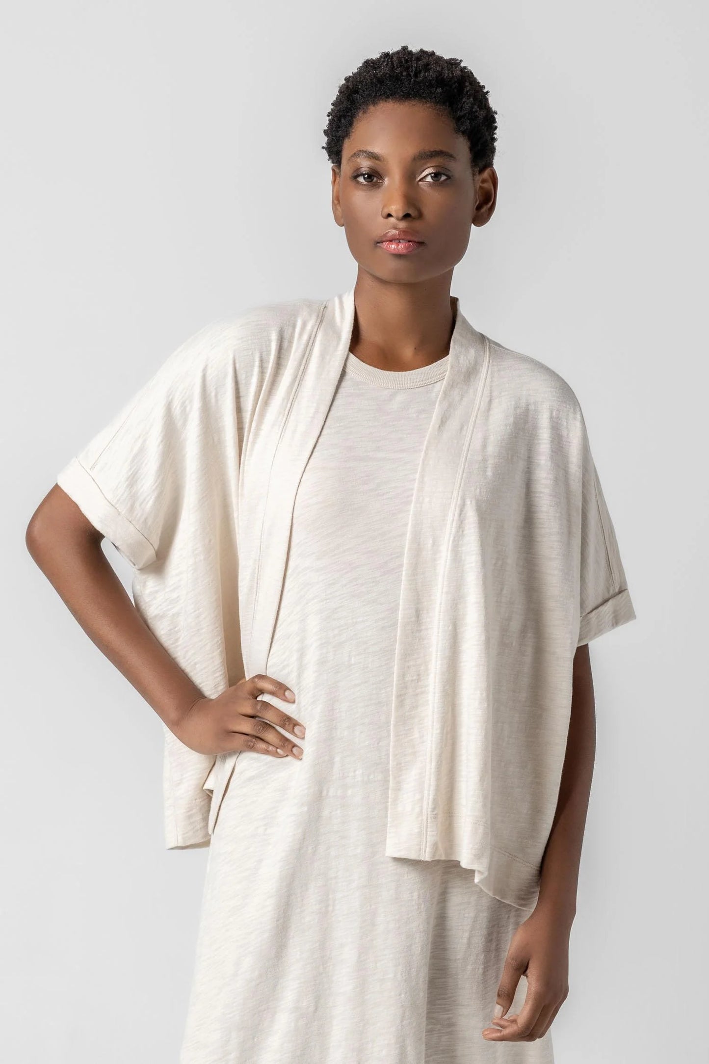 Lilla P. ~ Travel Cardigan - Canvas
