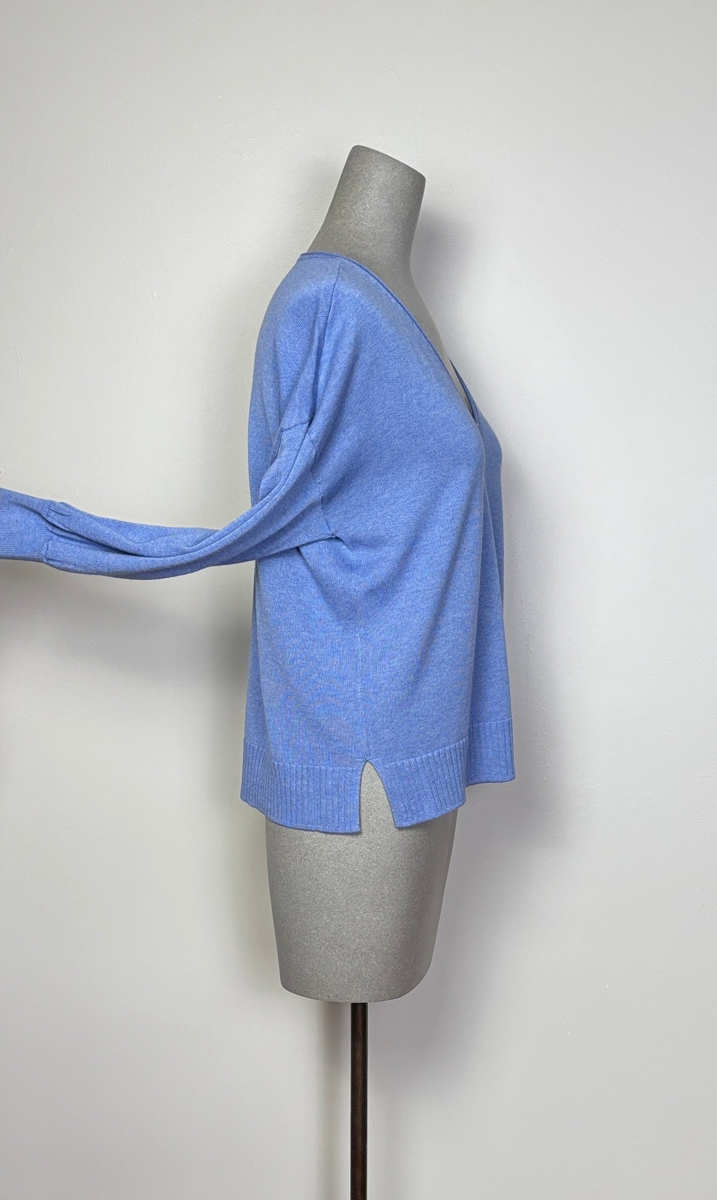 Lilla P. ~ 3/4 Sleeve Drop Shoulder Sweater - Marlin