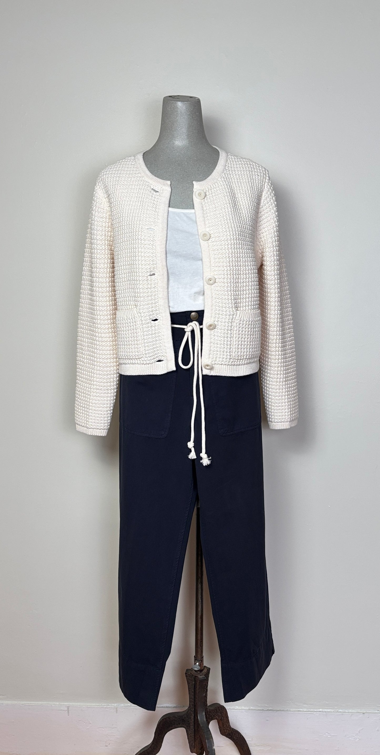 Lilla P. ~ Jackie Cardigan - Ivory