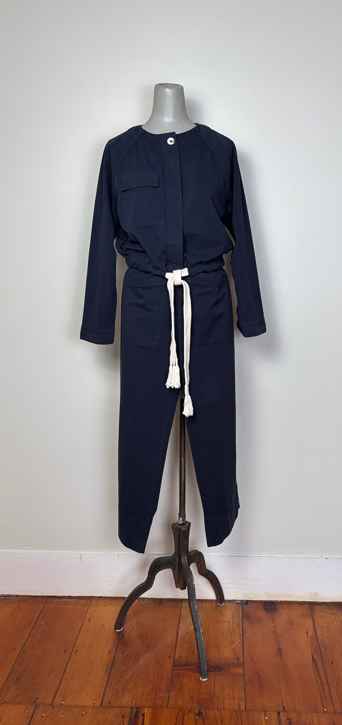 Lilla P. ~ Drawstring Waist Jacket - Navy