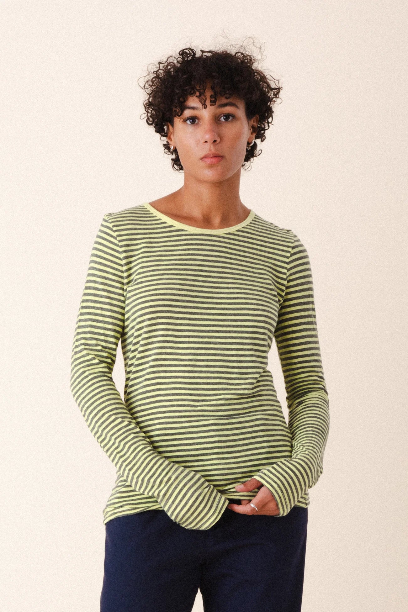 Prairie Underground ~ Parallel Lines Tee #1513 - Limeade