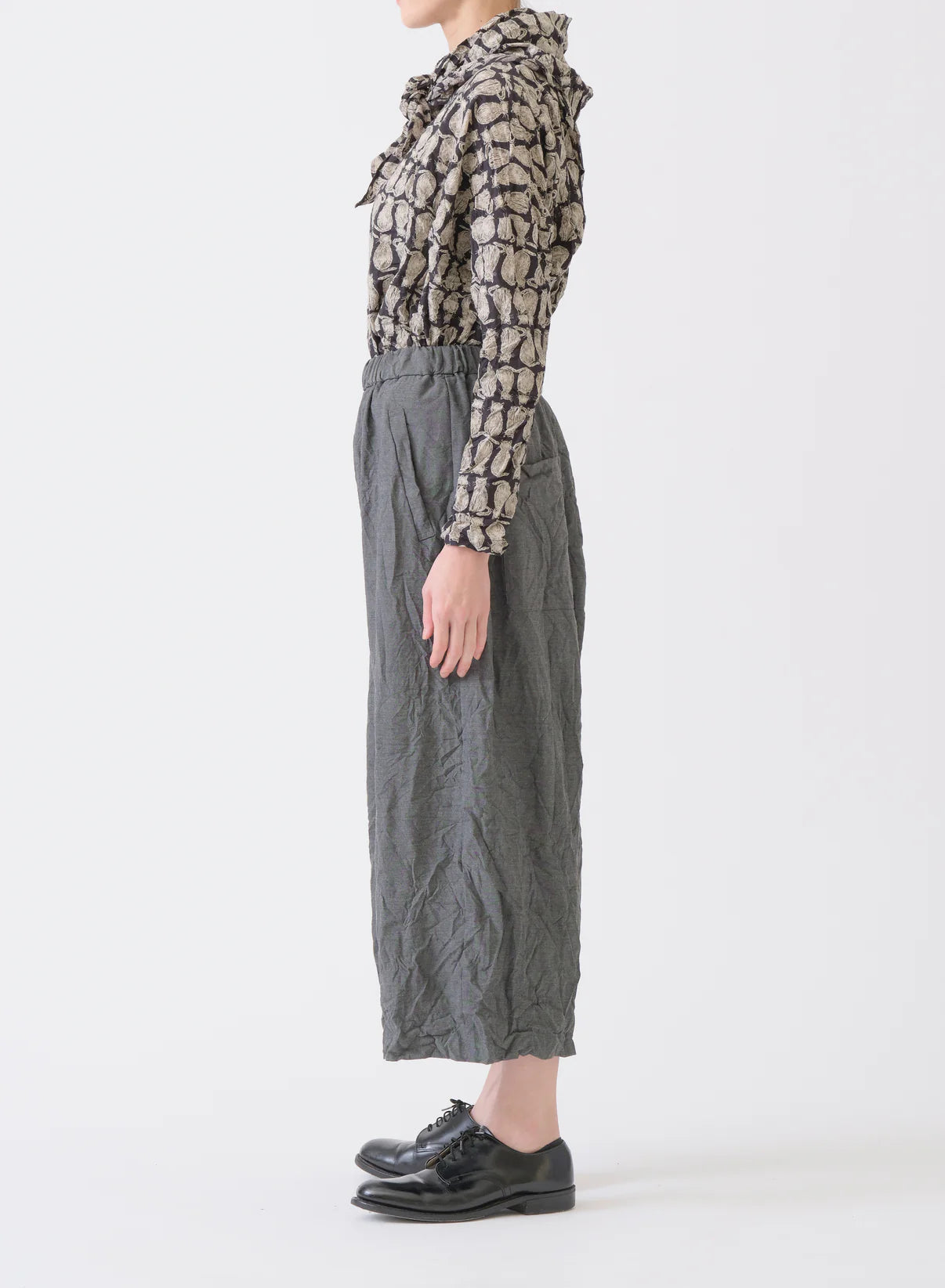 Pas de Calais ~ Stretch Sarouel Pants - Grey