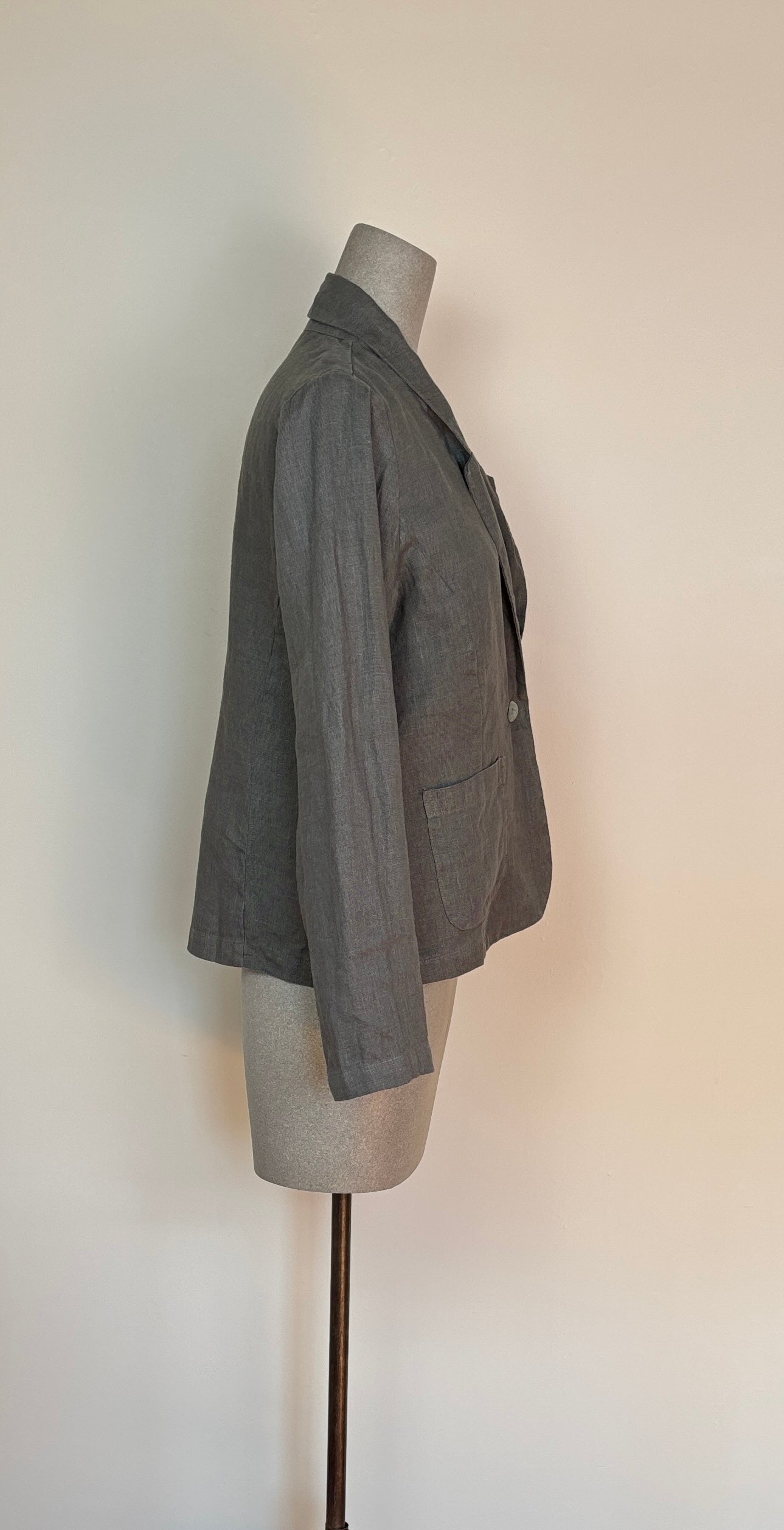 Cut Loose ~ 1 Button Blazer - Clay