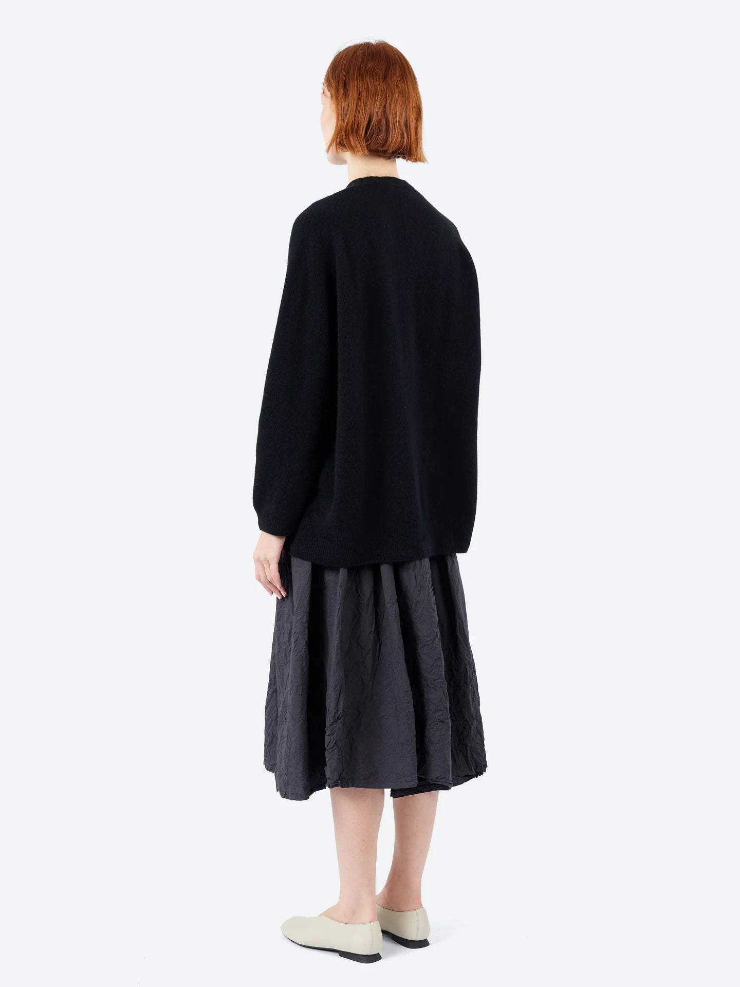 Pas de Calais ~ Fine Wool Cardigan - Black