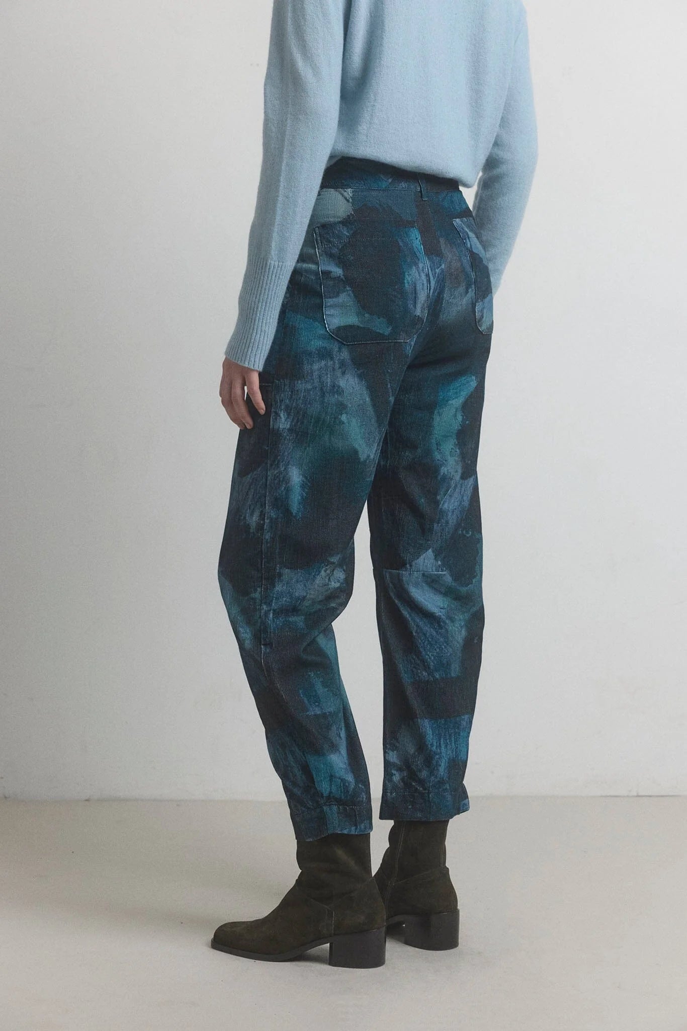 M.Patmos ~ Anable Pant - Navy Watercolor