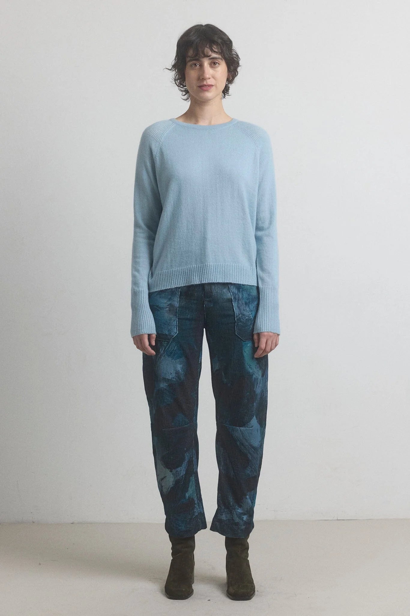 M.Patmos ~ Anable Pant - Navy Watercolor