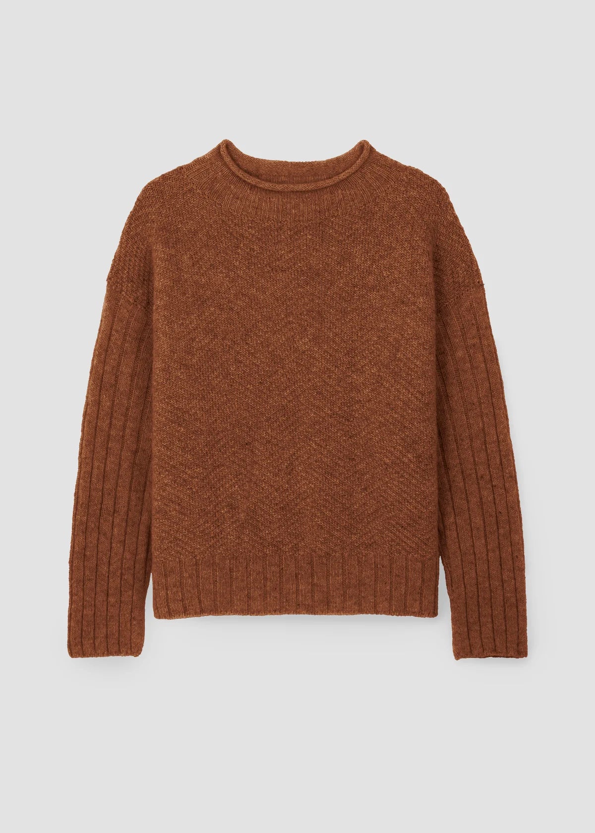 Beaumont Organic  ~  Shika, Lambswool Sweater - Rust Marl