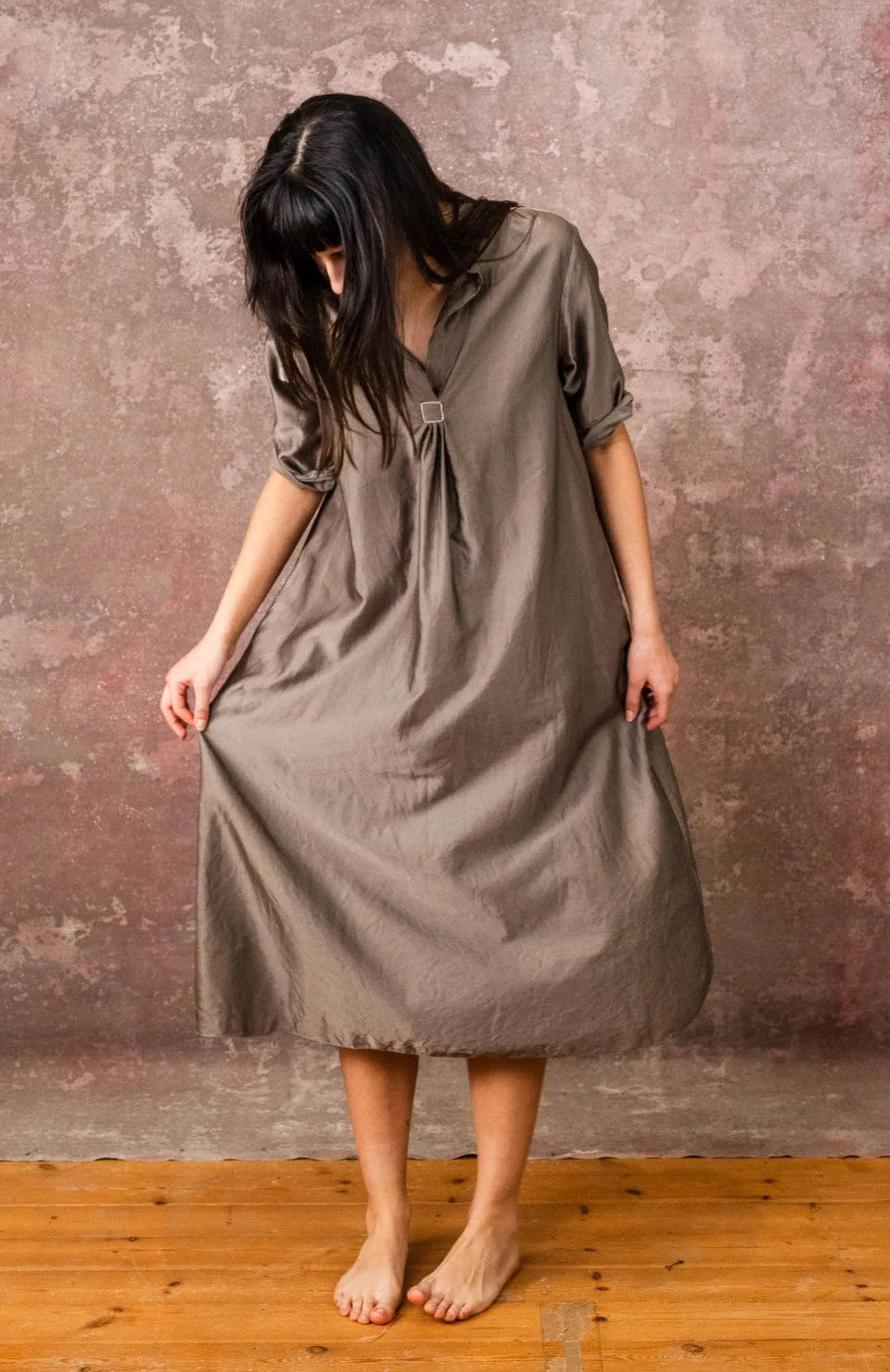 Sula  ~  Dewey Dress - Fossil