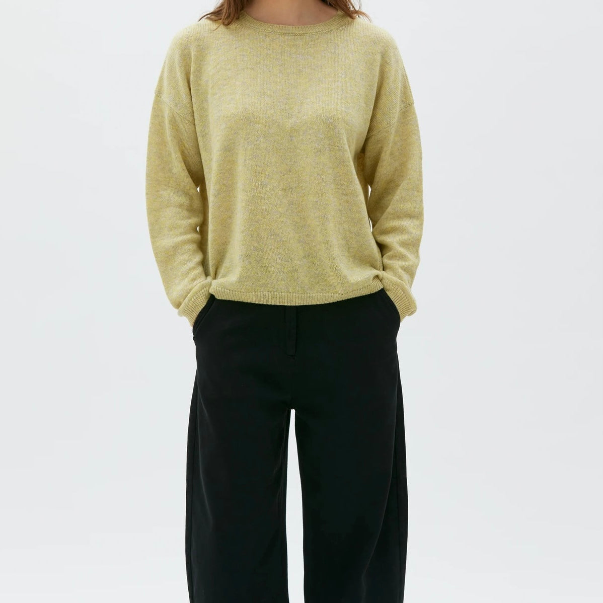 Maska  ~  Bera Superfine Wool Sweater - Pale Yellow