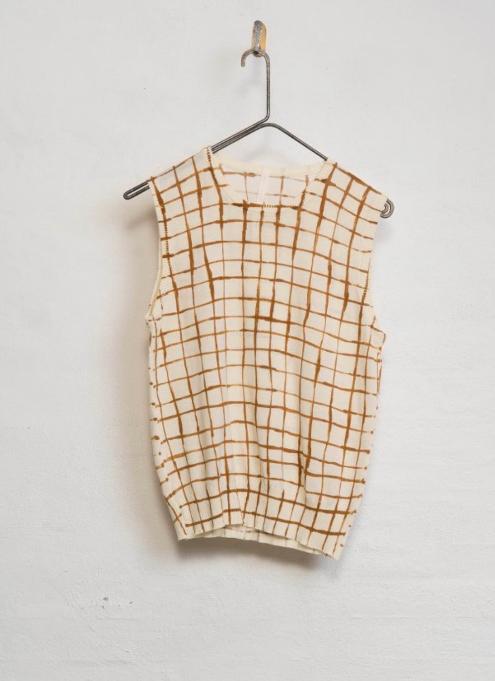MJW ~ Sleeveless Top - Toast Check