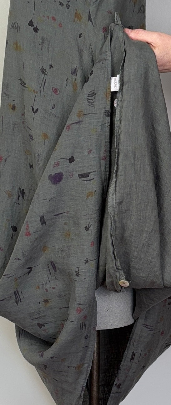 Cut Loose ~ Button Bubble Dress - Graffiti Floral