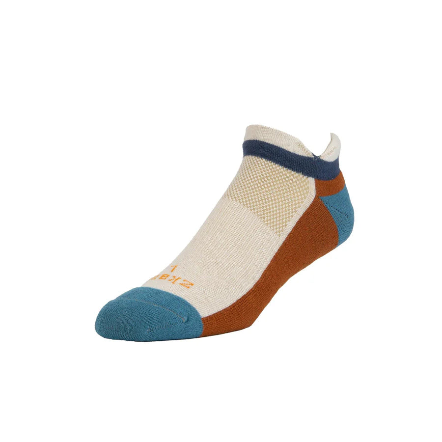 ZKano ~ Ascent Cushioned Heel Tab Shortie - Wheat