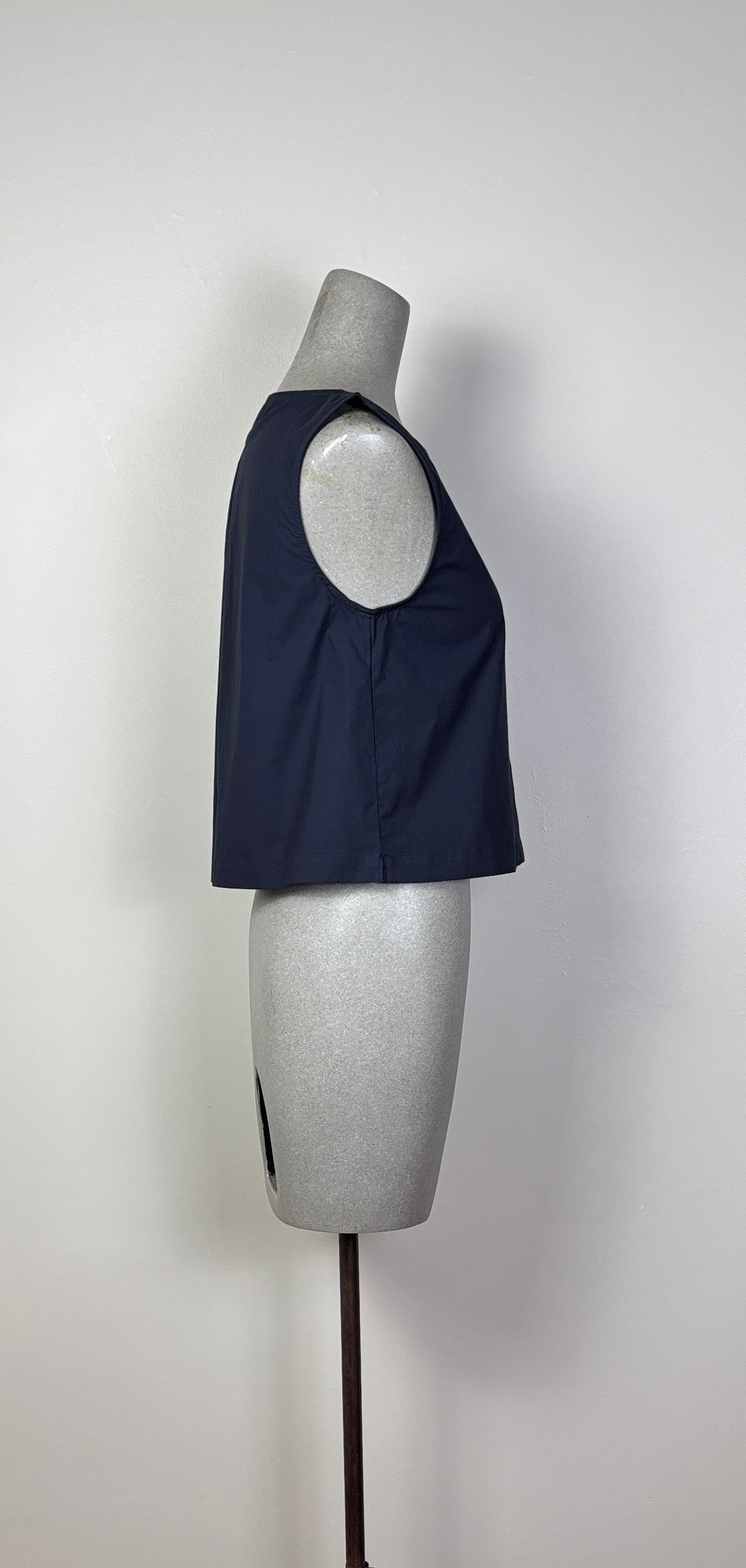 Lilla P. ~ Hidden Placket Top - Navy