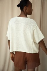 Beaumont Organic ~ Alessia Knit Top - Off White