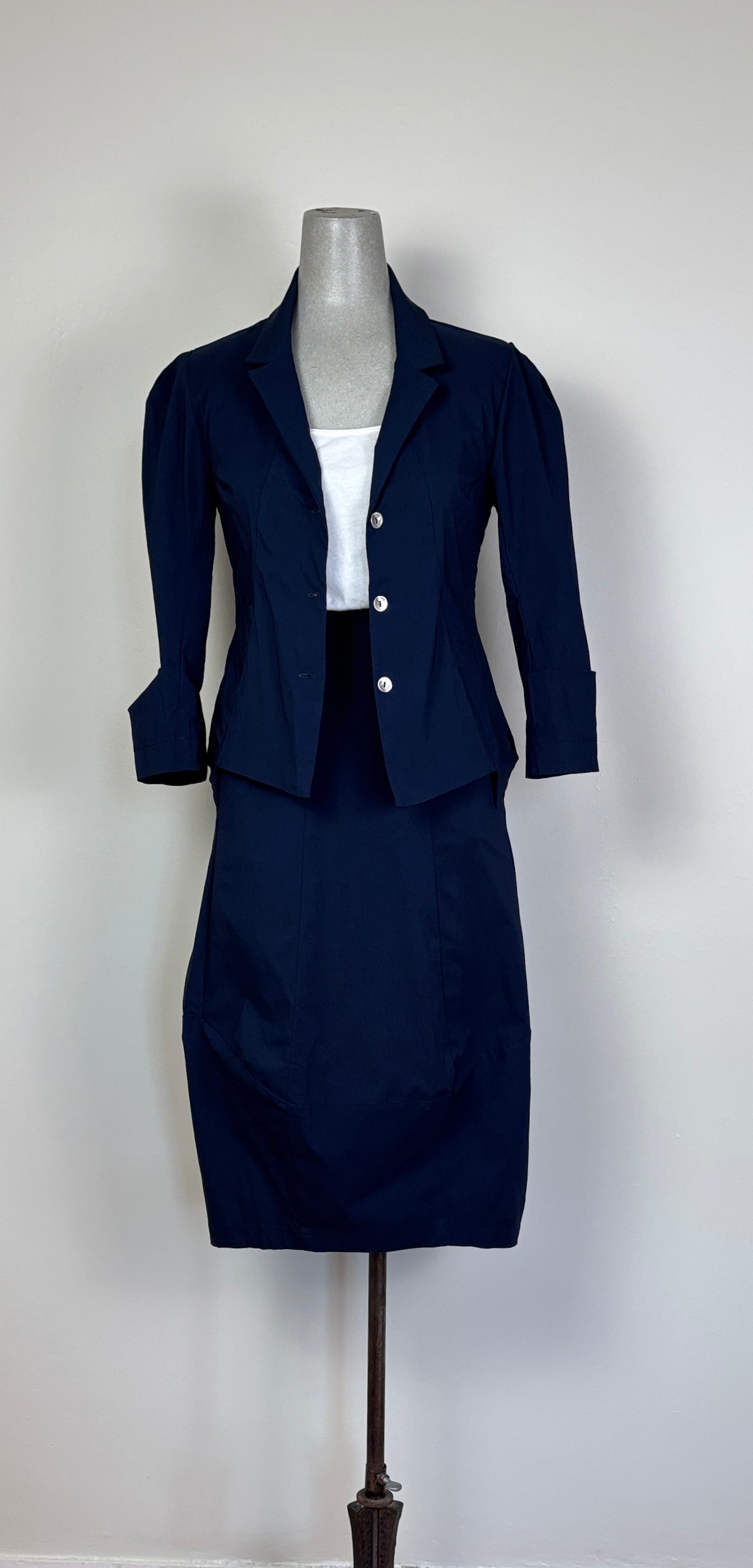 Porto ~ Emblem Skirt - Navy
