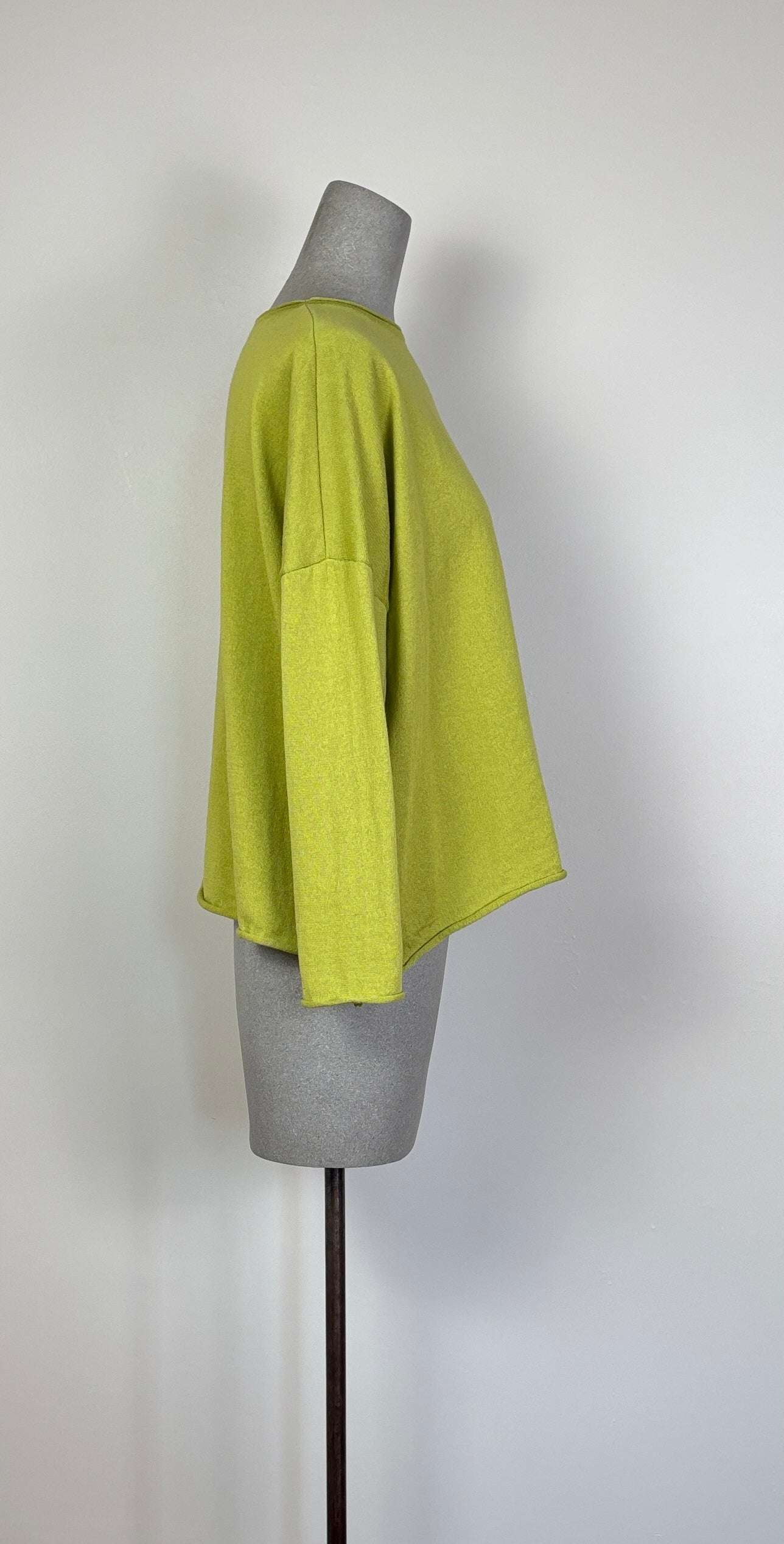 KnitKnit ~ Drop Shoulder Sweater - Verde Mela