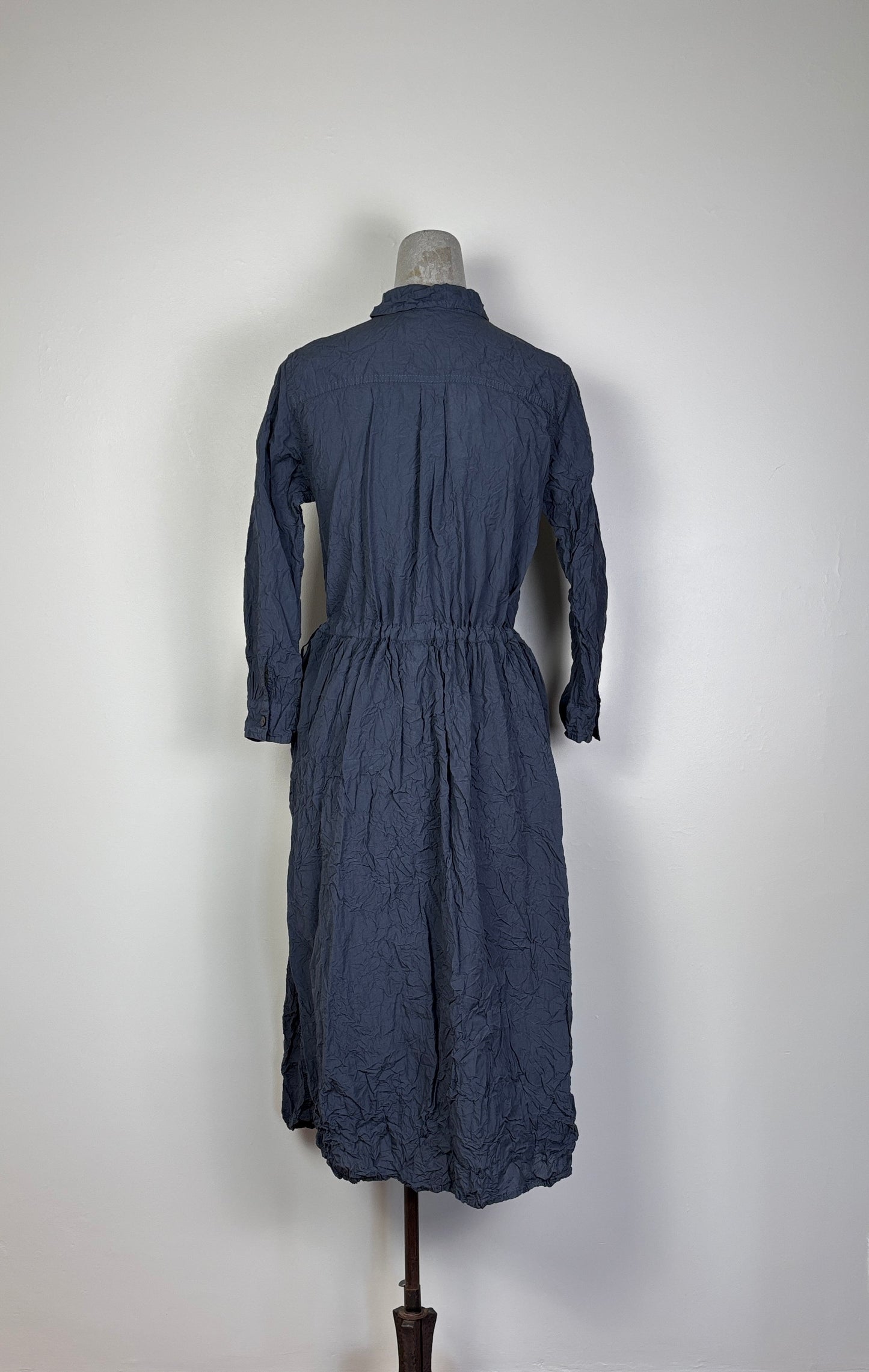 Pas de Calais ~ Classic Crinkle Dress - Charcoal